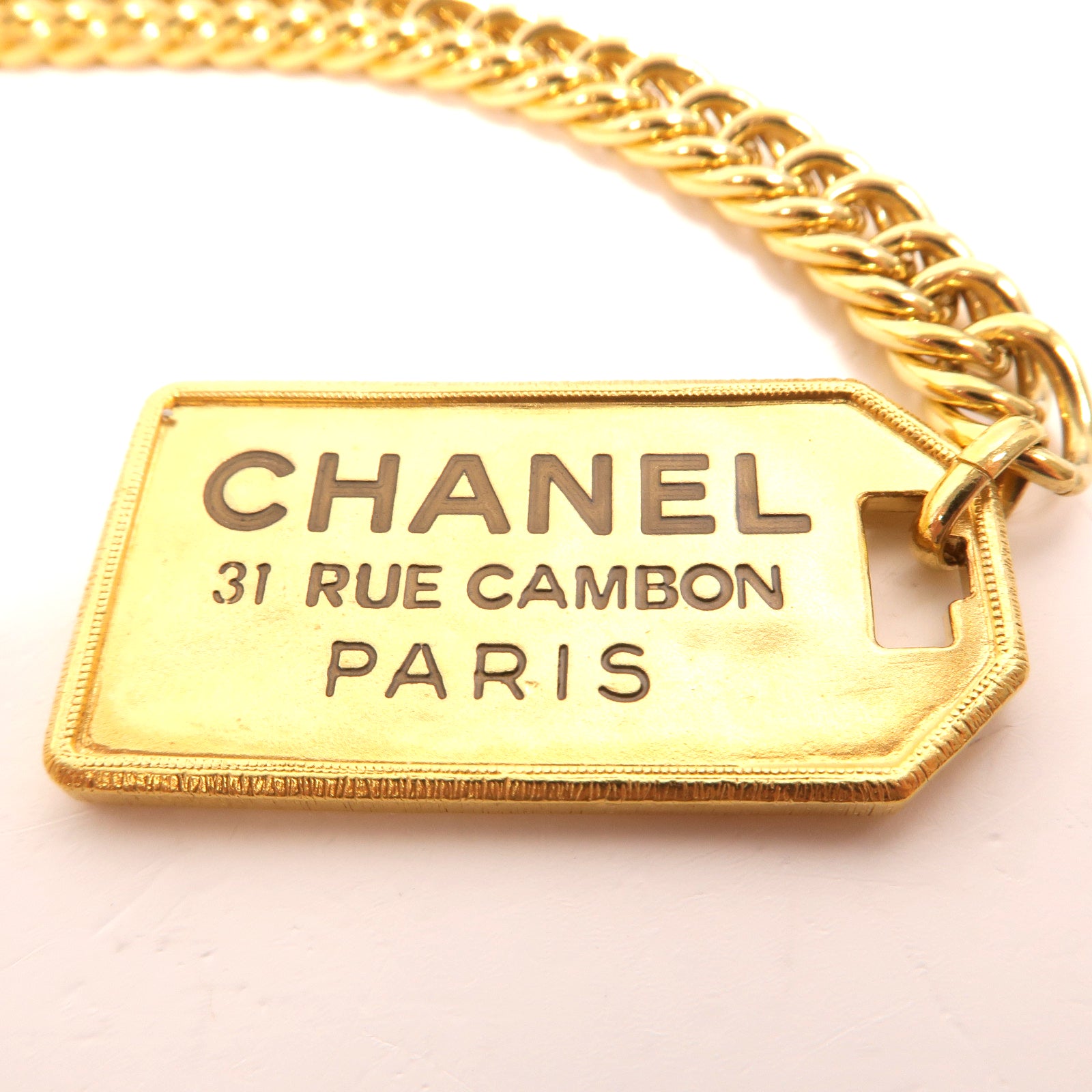 CHANEL 金屬Chain Lariat Necklace項鍊
