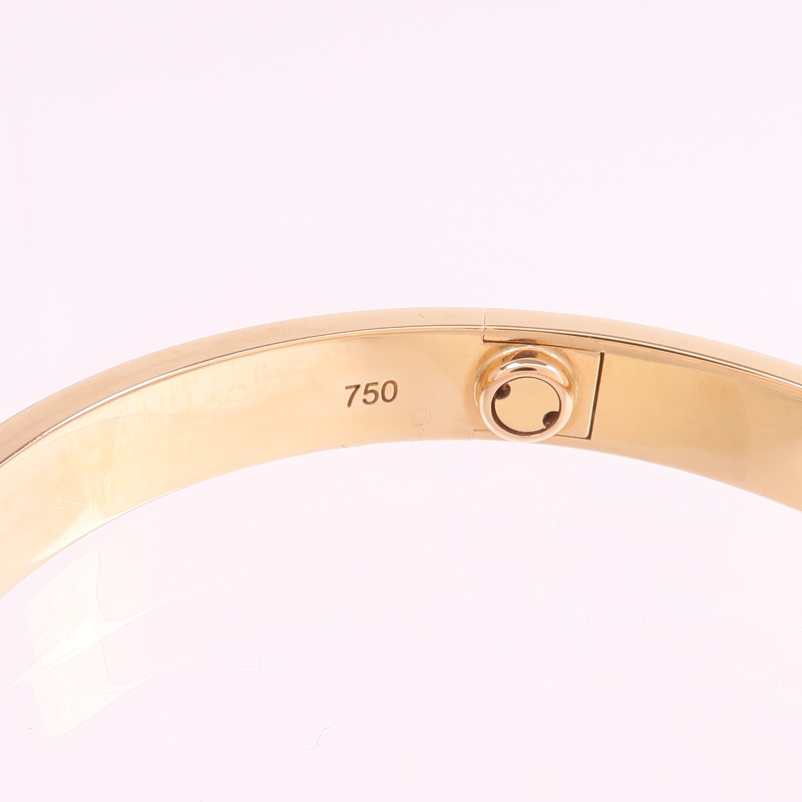 CARTIER 18K玫瑰金Love Bracelet手鐲Cartier#17