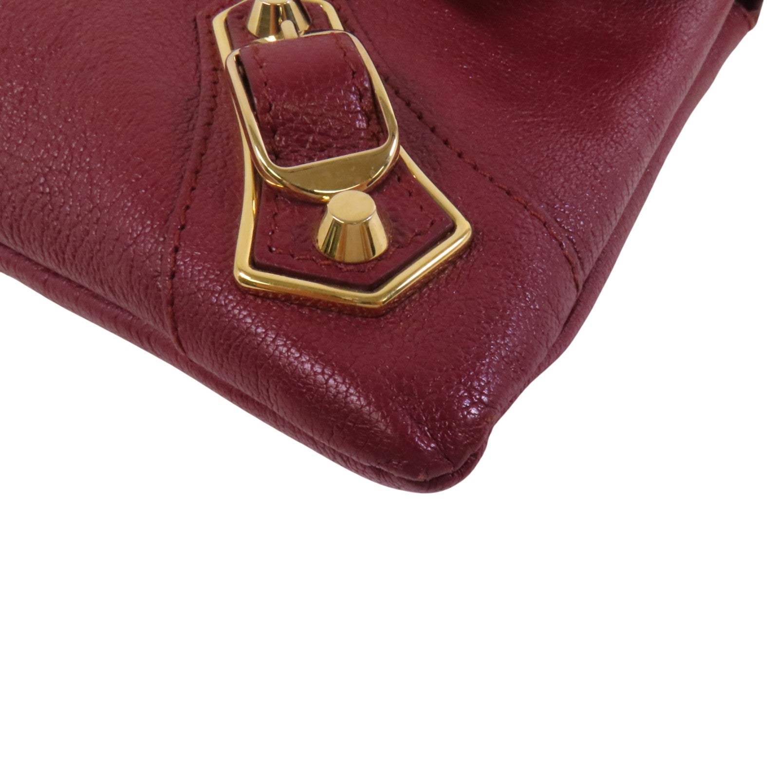 BALENCIAGA 羊皮皮革Edge Envelope金扣肩背/手拿兩用袋