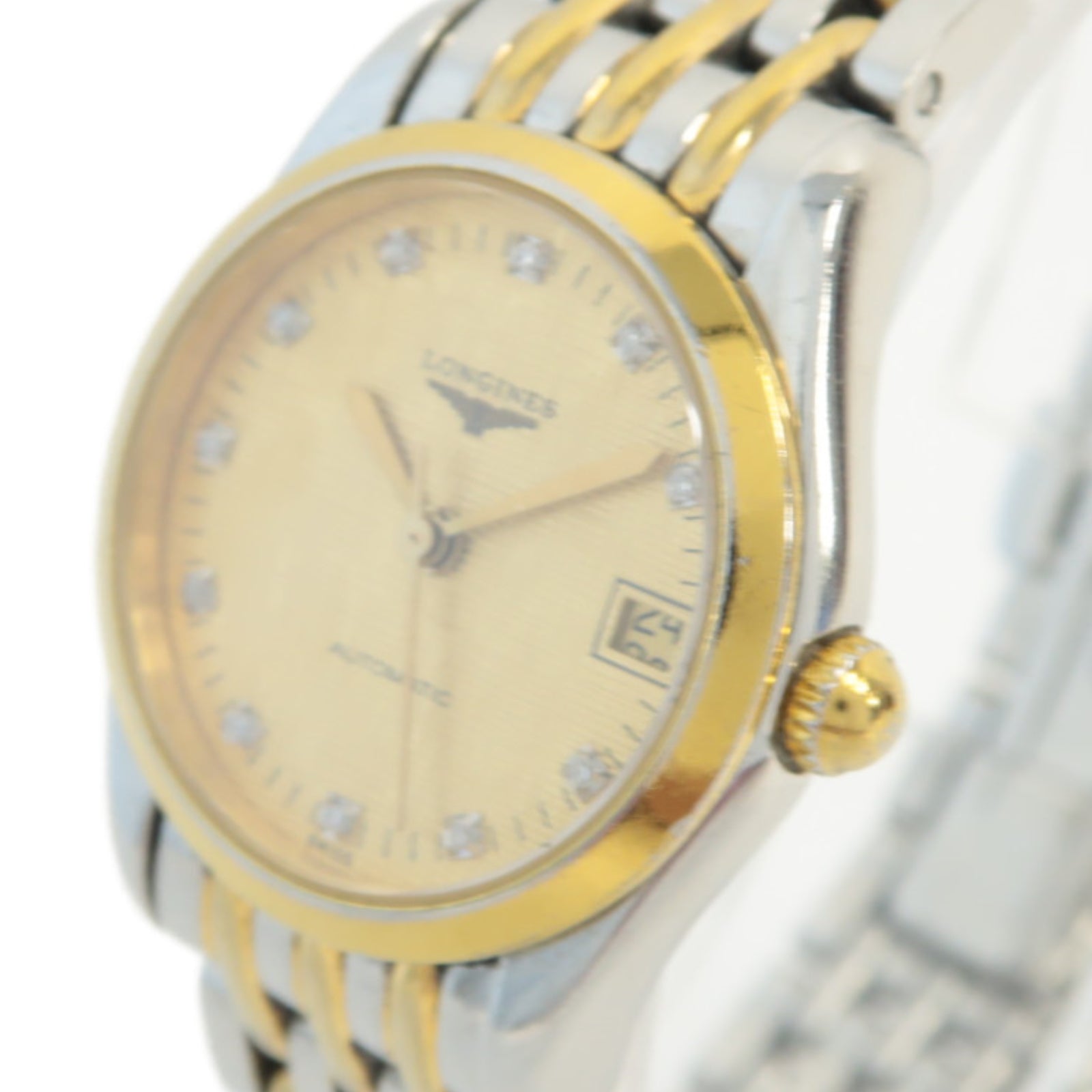 LONGINES 【激減優惠】Flagship18K黃金/不鏽鋼手錶自動機芯金色