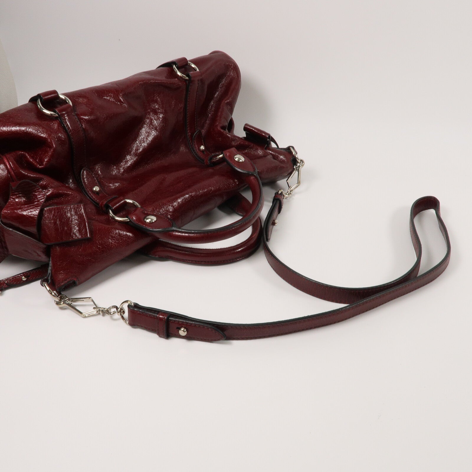 Miu Miu 牛皮皮革2 Way Shoulder手挽肩背兩用袋