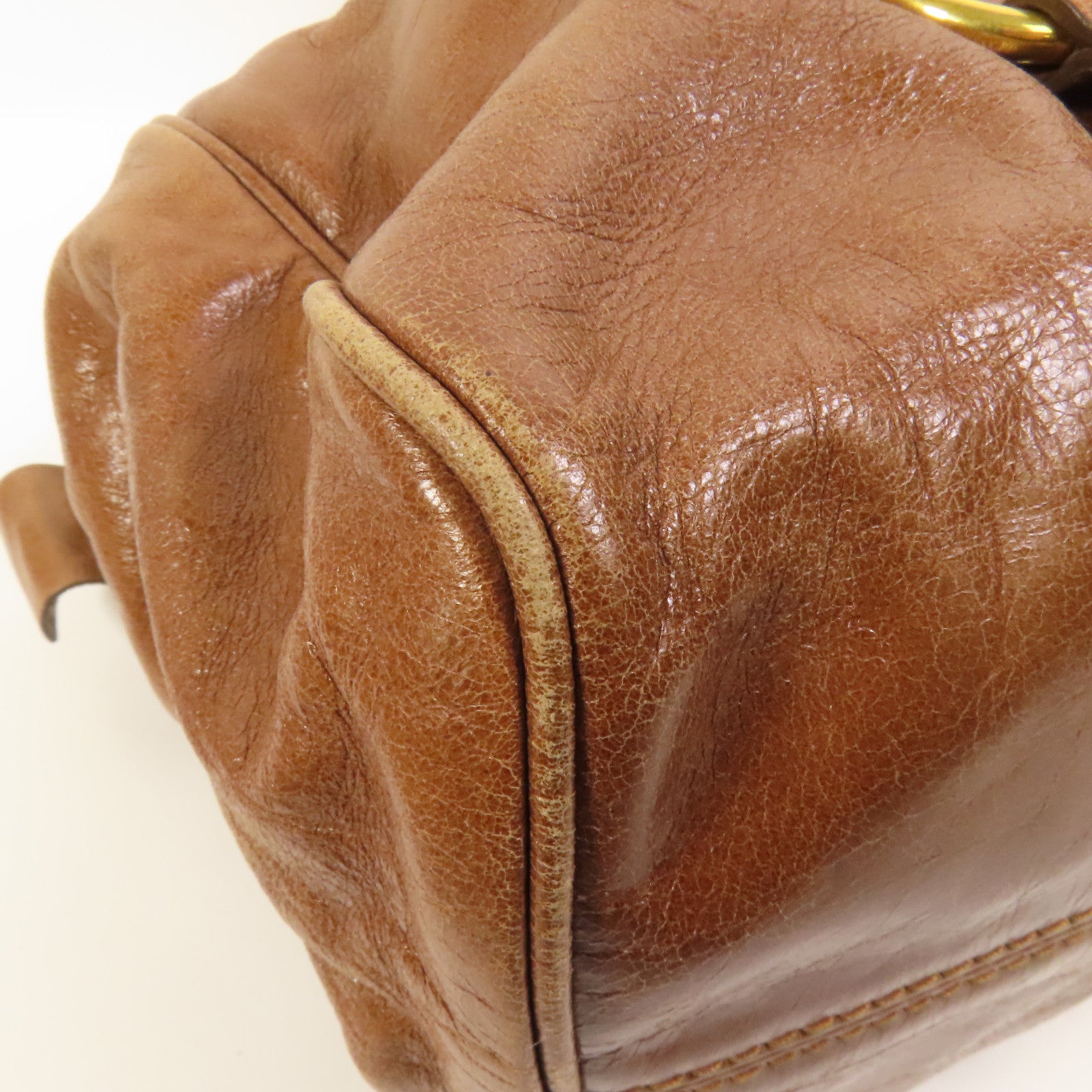 Miu Miu 牛皮皮革2 Way Shoulder金扣手挽肩背兩用袋