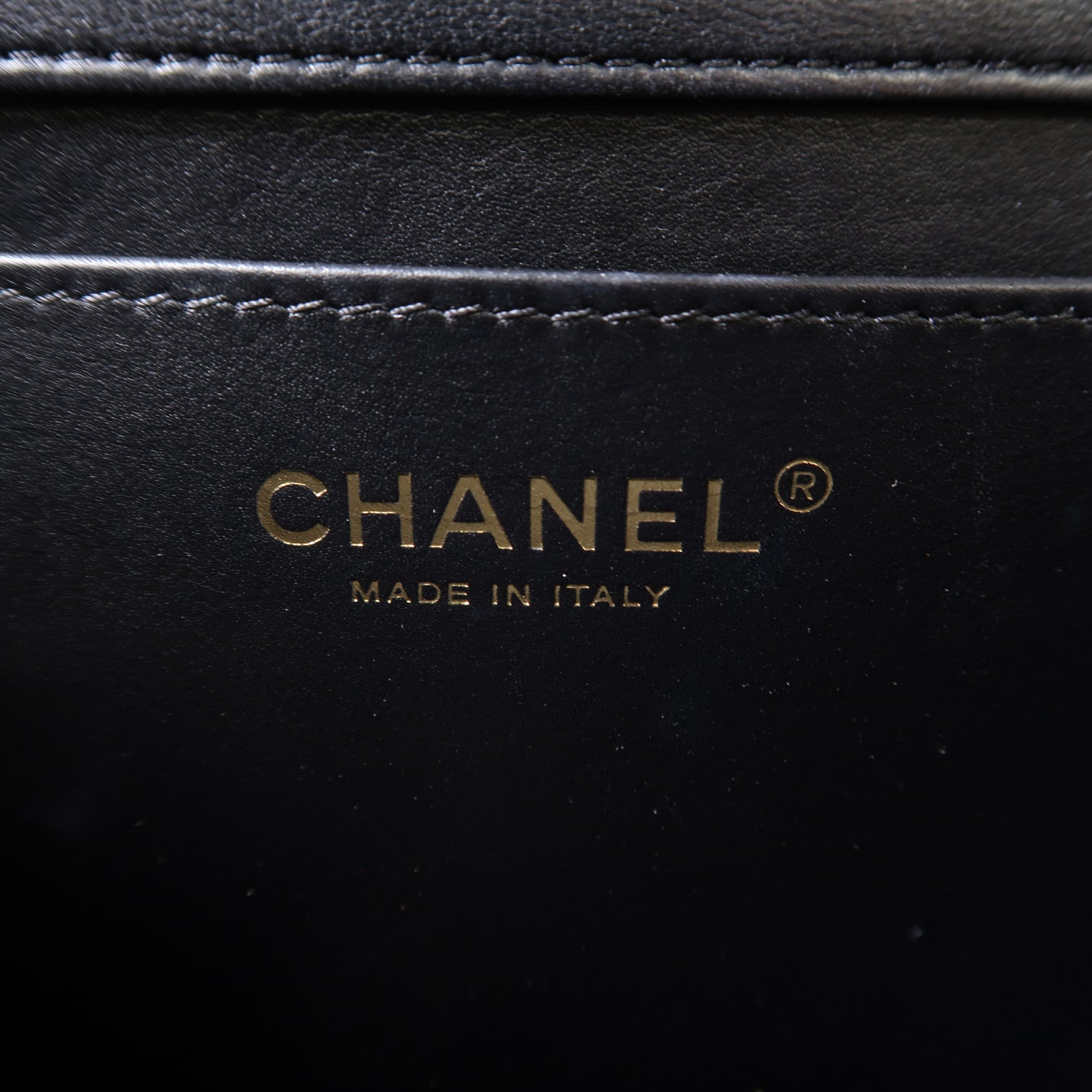 CHANEL 菱格羊皮皮革Shoulder Bag金扣手挽肩背兩用袋黑色