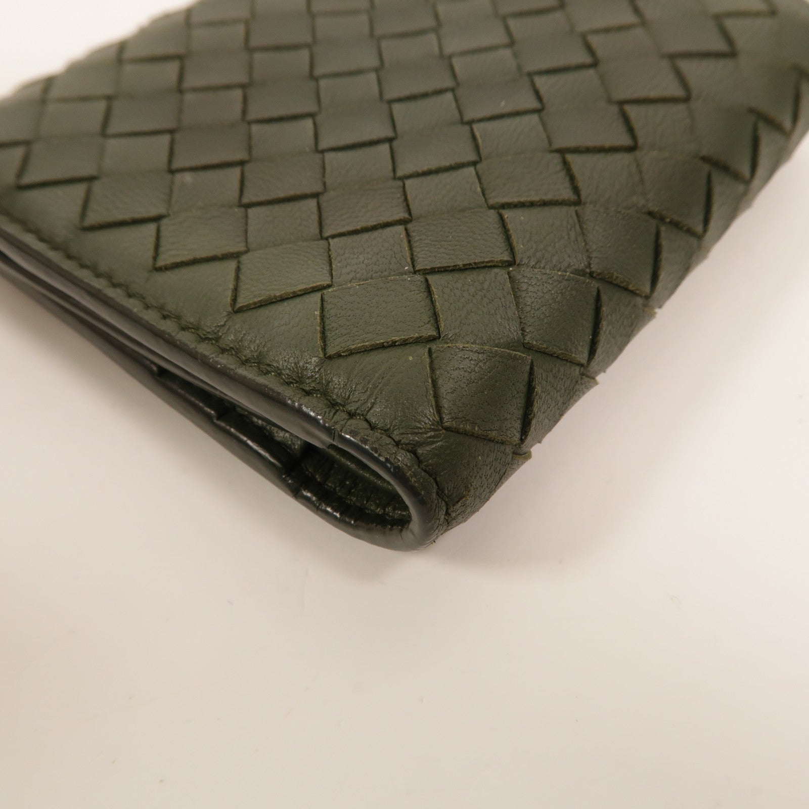 BOTTEGA VENETA 羊皮皮革Tri-Fold Zip Wallet錢包