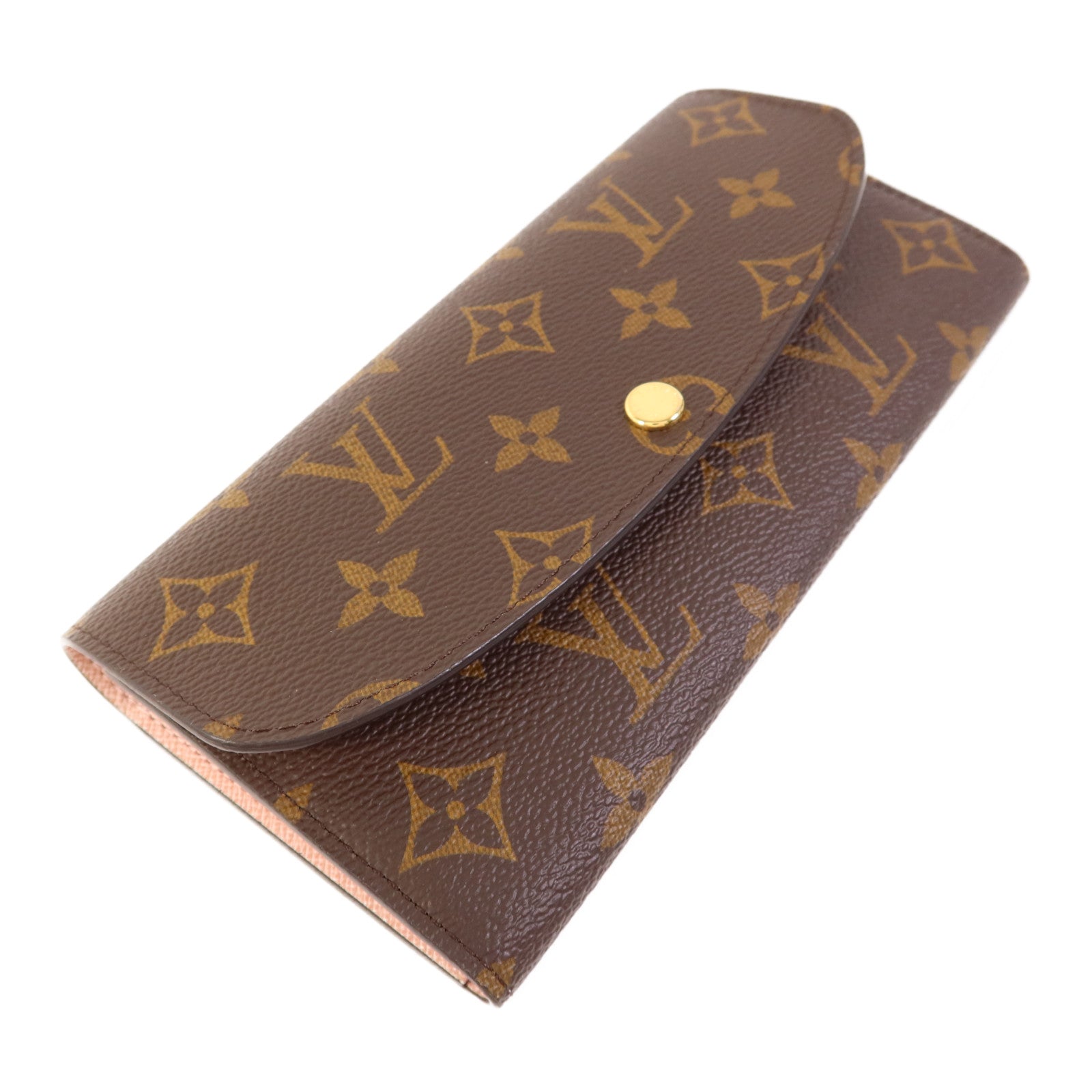 LOUIS VUITTON Monogram Emilie金扣長錢包