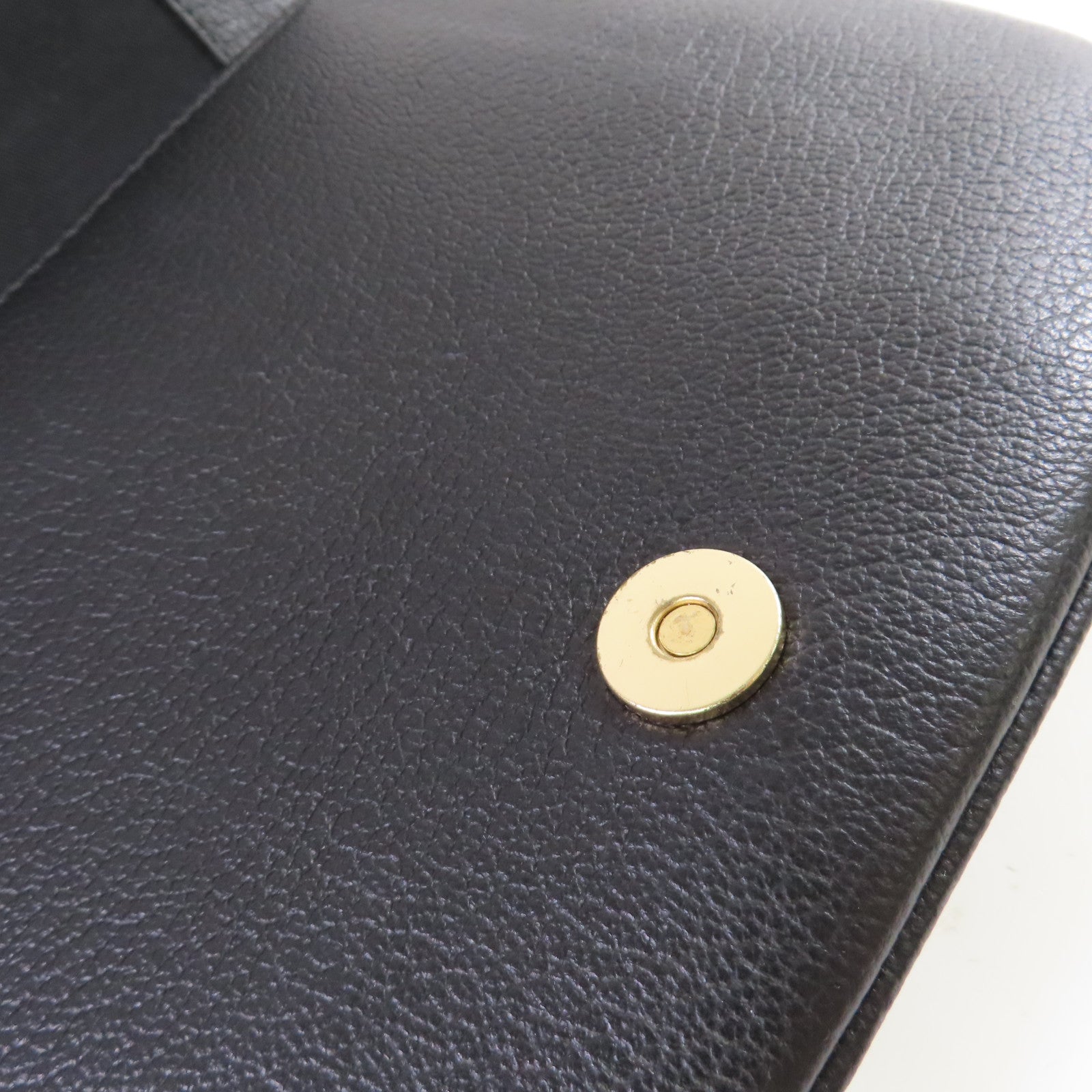 SEE BY CHLOE 麂皮皮革/牛皮皮革Hana Small Shoulder Bag金扣肩背袋黑色