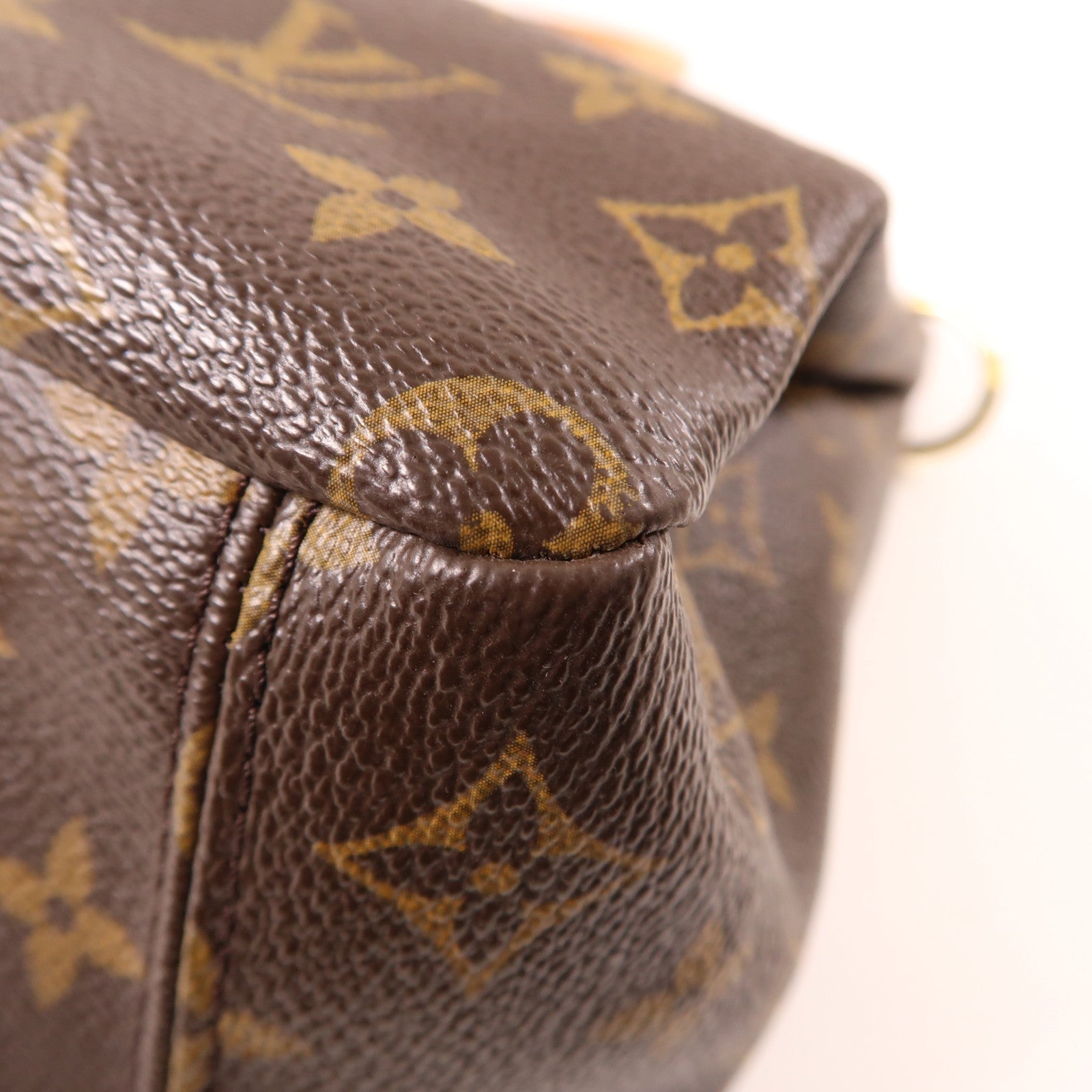LOUIS VUITTON Monogram Pallas金扣手挽肩背兩用袋棕色