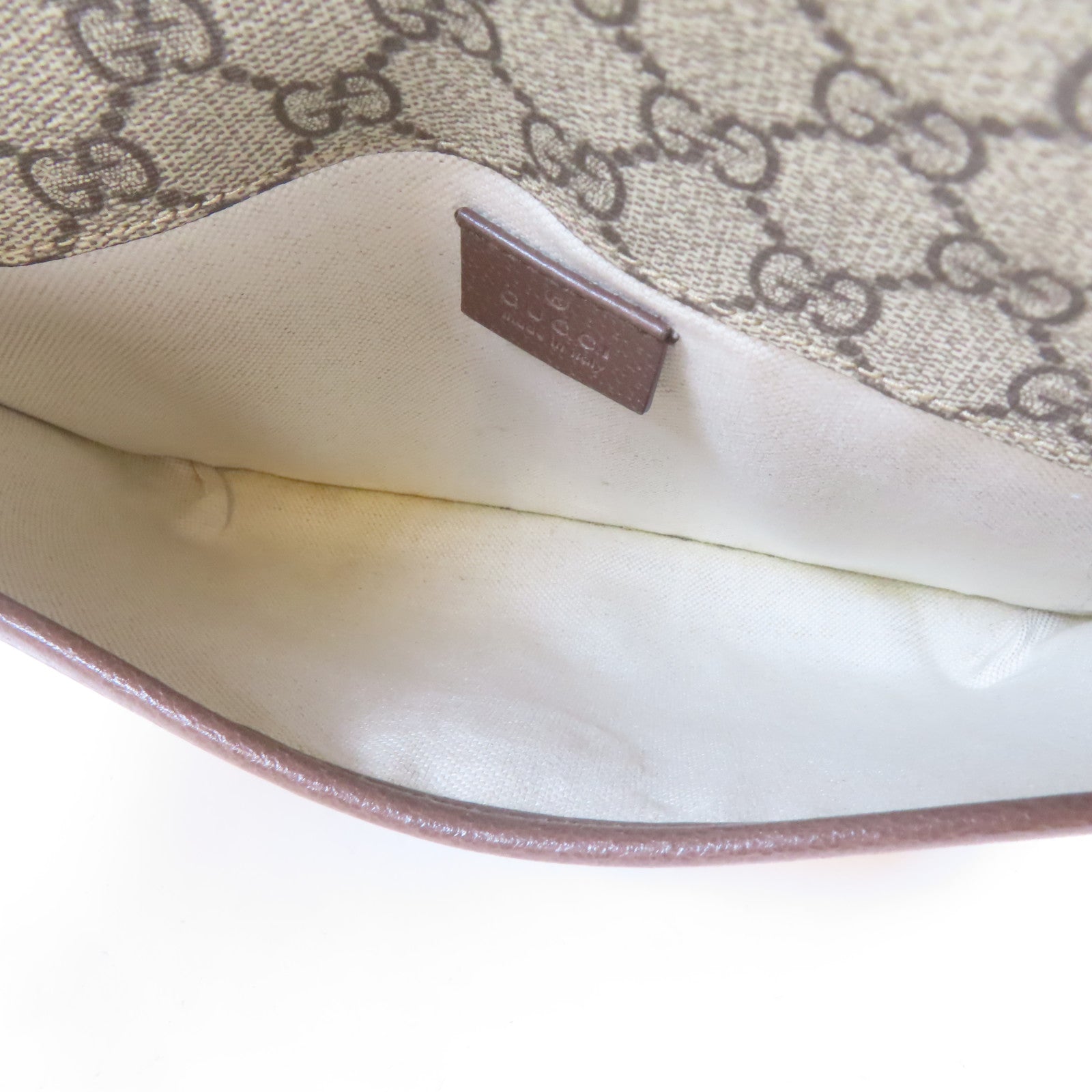 GUCCI 塗層帆布Waist Bag金扣腰包啡色