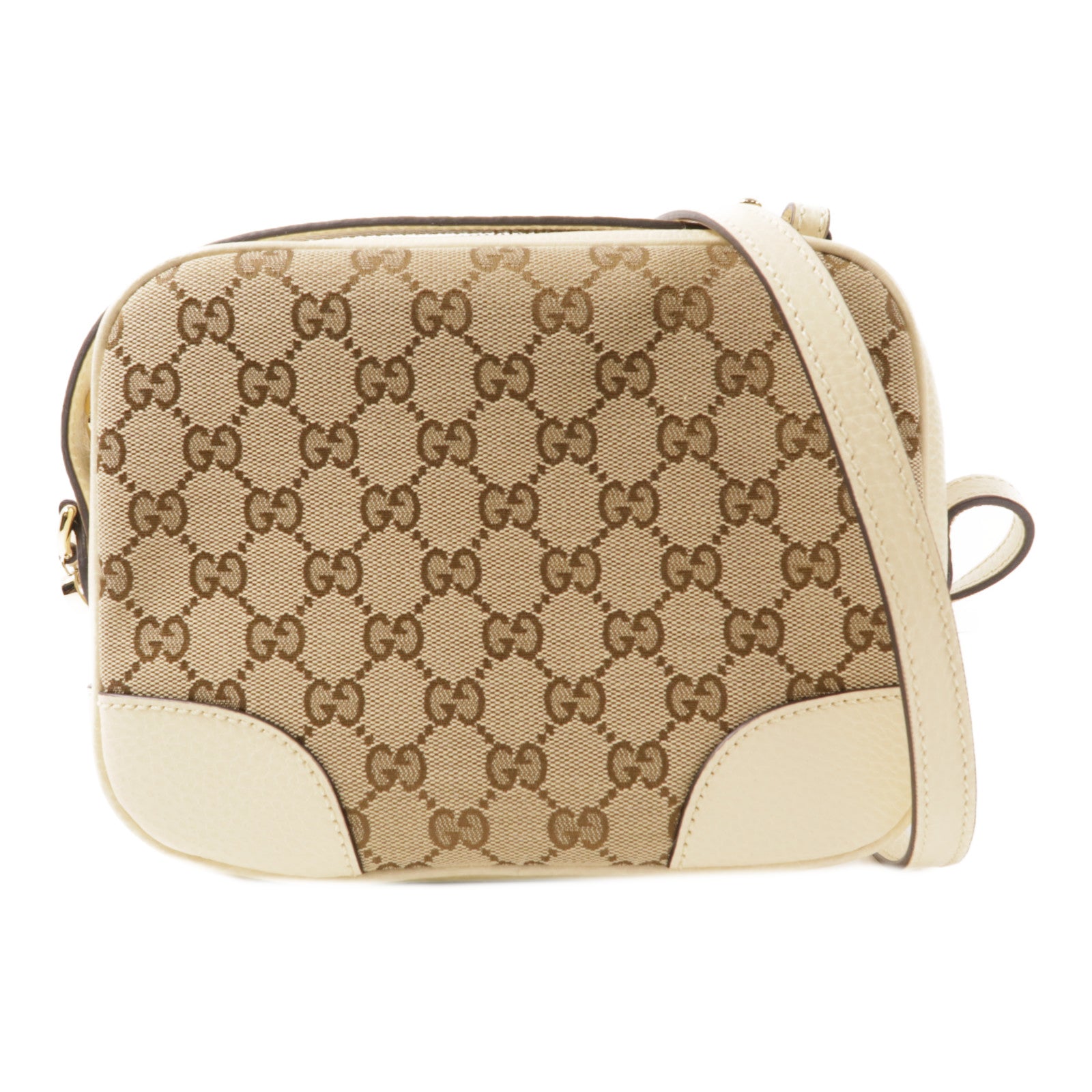 GUCCI 帆布Shoulder Bag金扣肩背袋