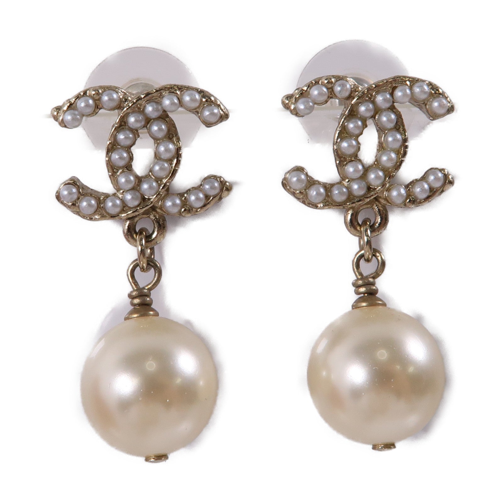 CHANEL PVC/金屬Earrings耳環金色