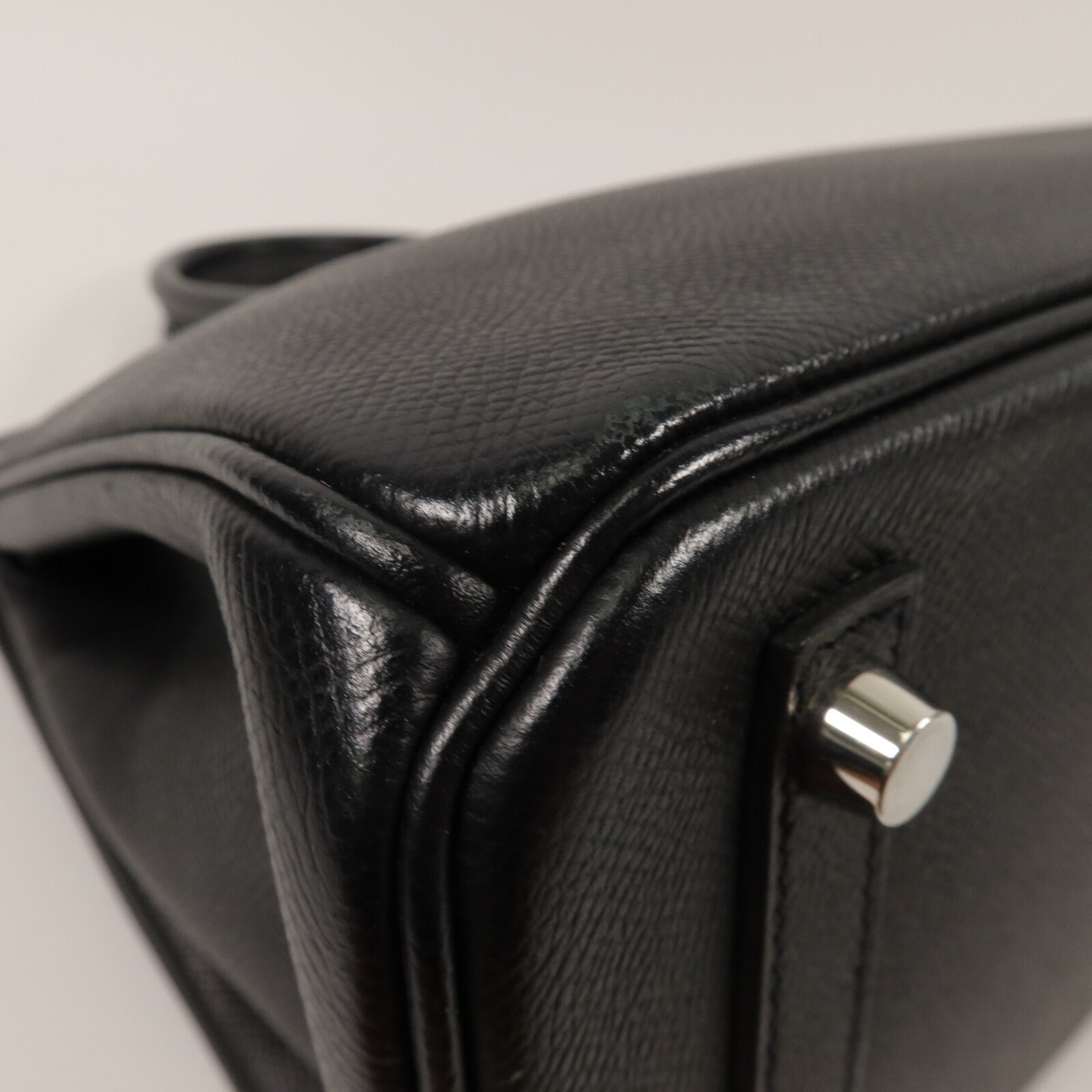 HERMES Epsom皮革Birkin 30手挽袋Noir