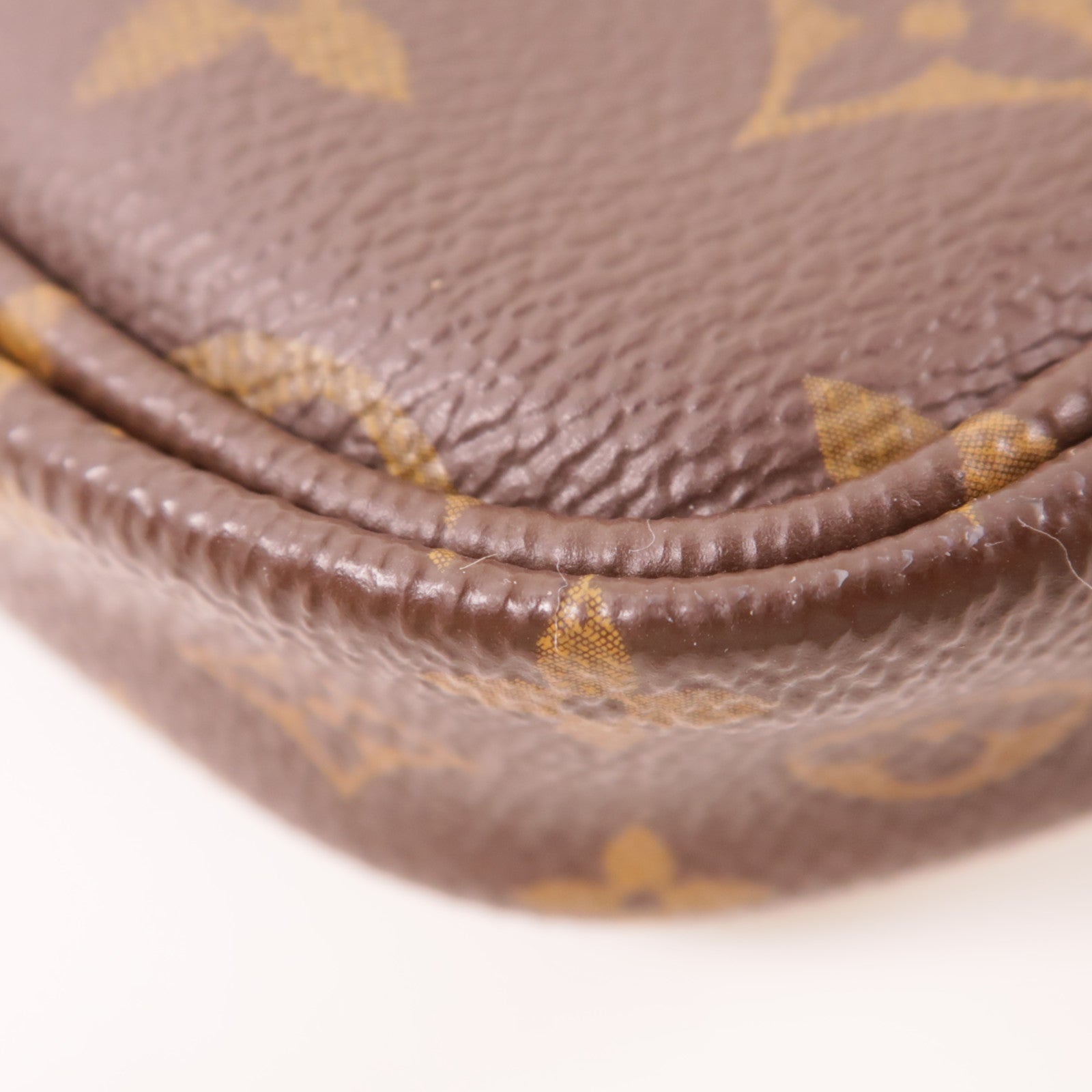 LOUIS VUITTON Monogram Multi Pochette Accessoires金扣肩背袋棕色