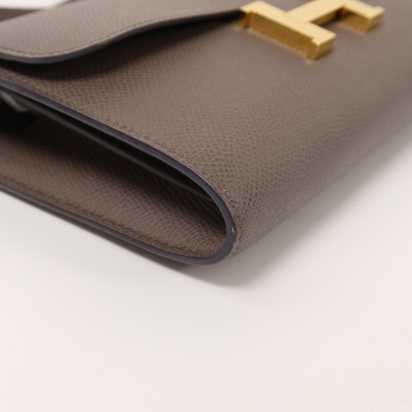 HERMES Clemence皮革Constance To Go金扣肩背袋