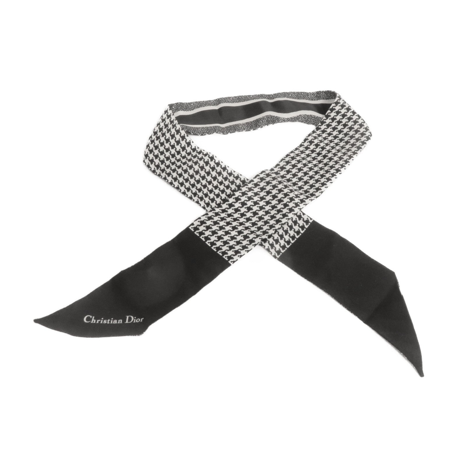 Dior 【激減優惠】絲質30 Montaigne Mitzah Scarf絲巾黑色