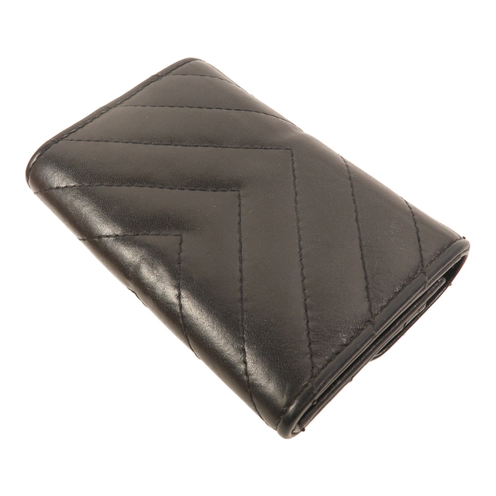 CHANEL 牛皮皮革2.55 So Black Card Holder卡片套