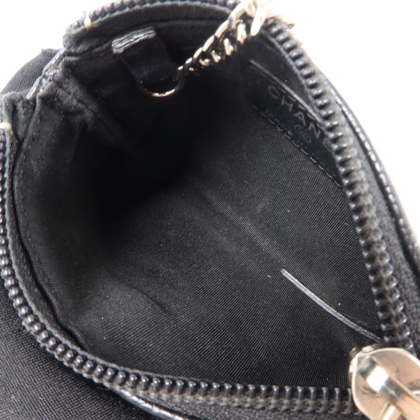CHANEL 牛皮皮革Timeless CC Key Pouch/Coin Case銀扣鎖匙包/零錢包
