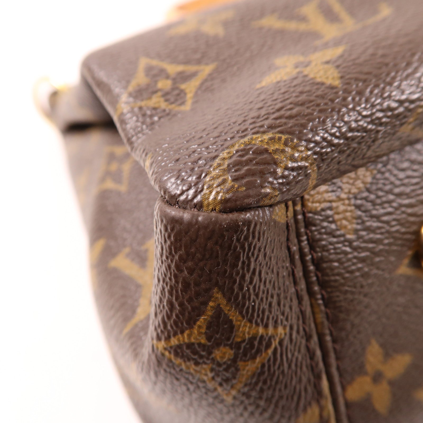 LOUIS VUITTON Monogram Pallas金扣手挽肩背兩用袋棕色