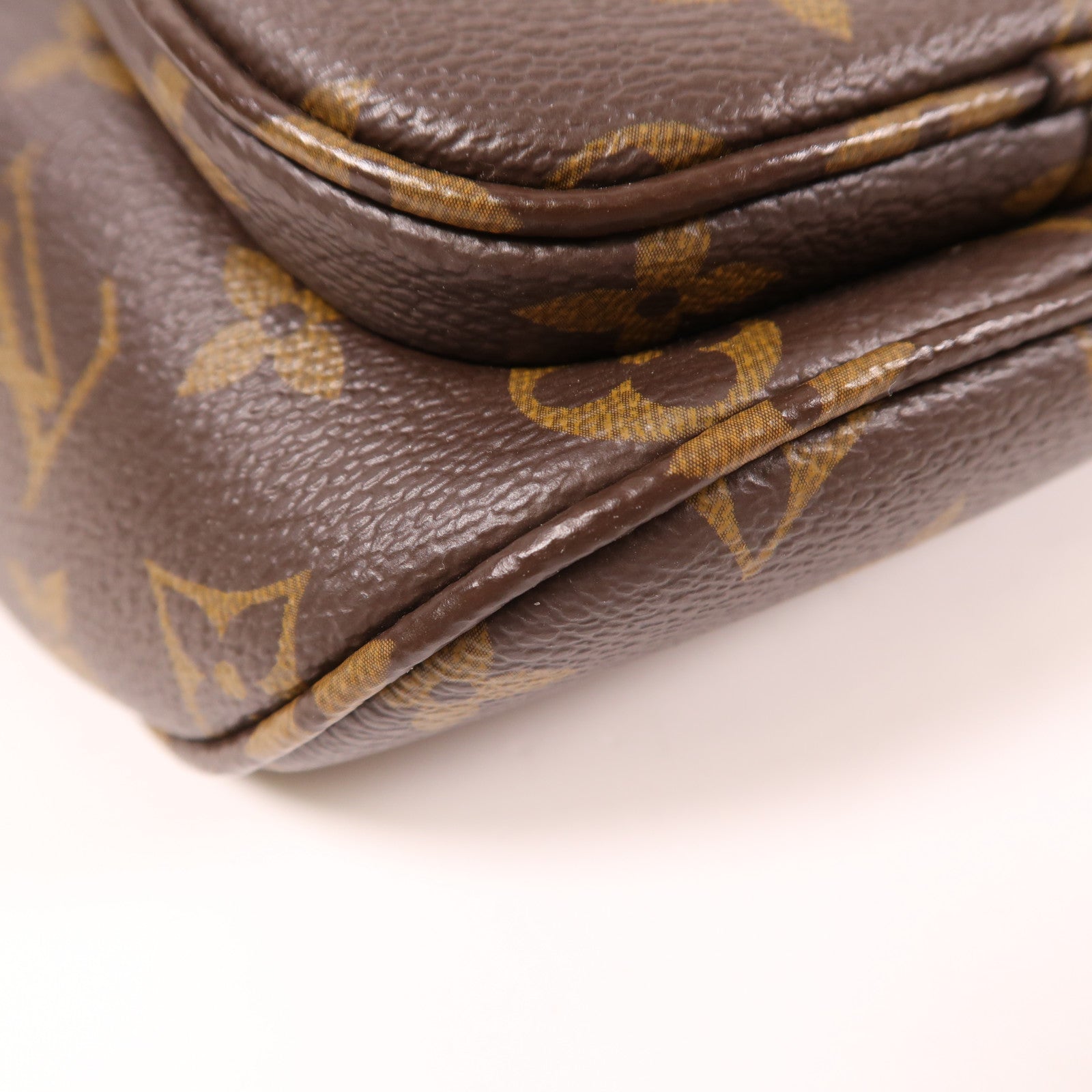 LOUIS VUITTON Monogram Mini Bumbag金扣手挽肩背兩用袋棕色