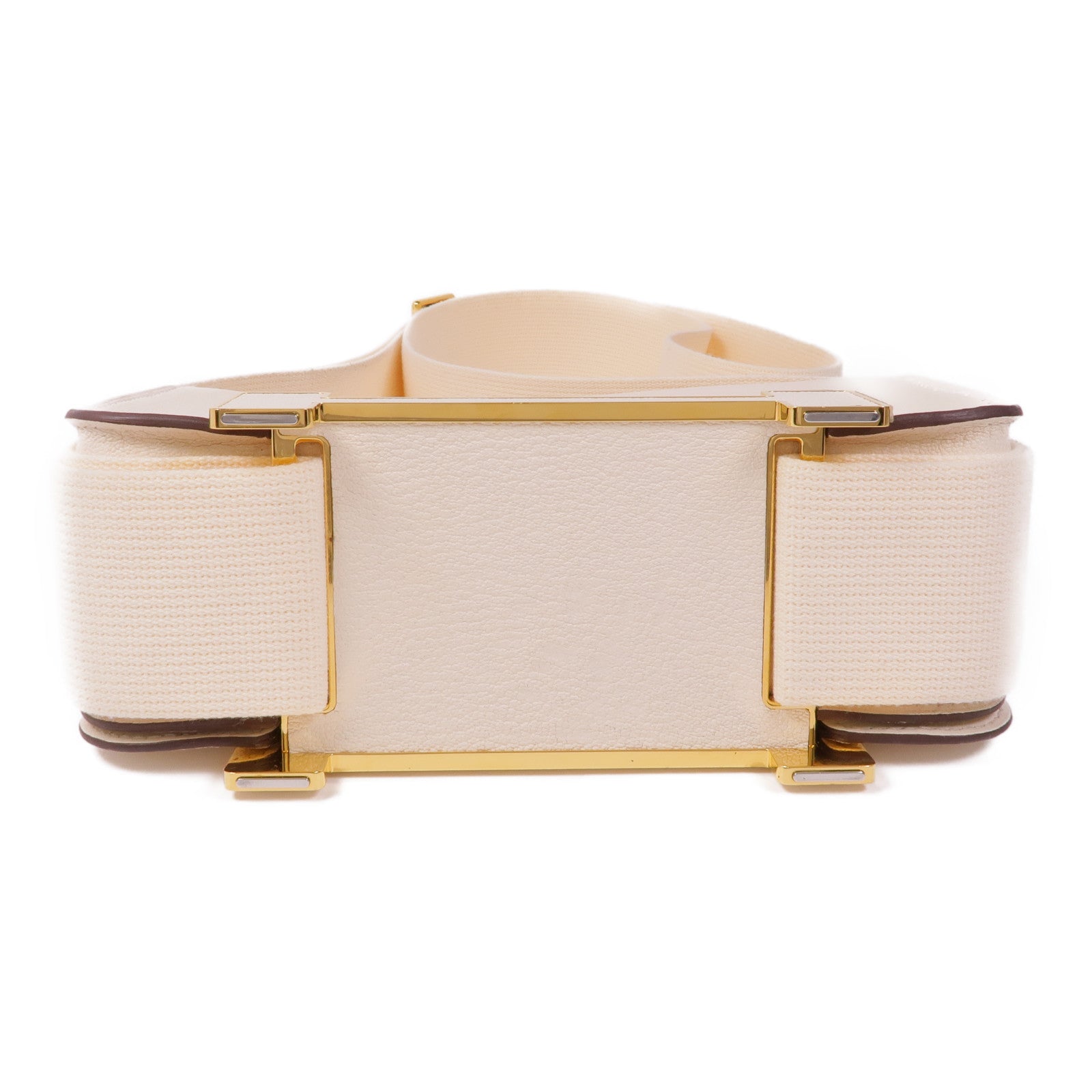 HERMES Chevre皮革Geta金扣肩背袋Nata