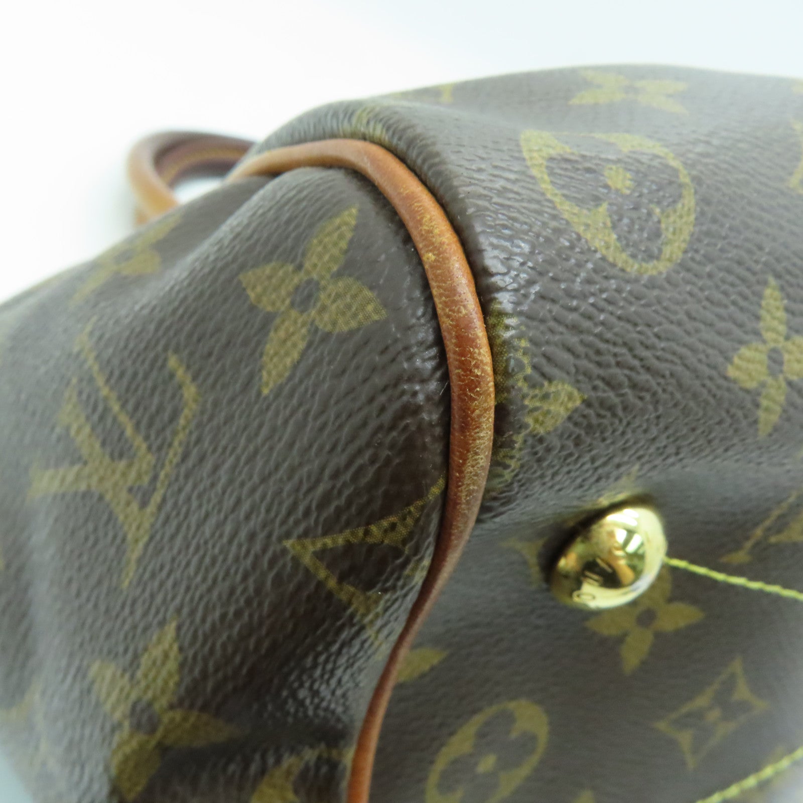 LOUIS VUITTON Monogram Tivoli PM金扣手挽袋/肩背袋啡色