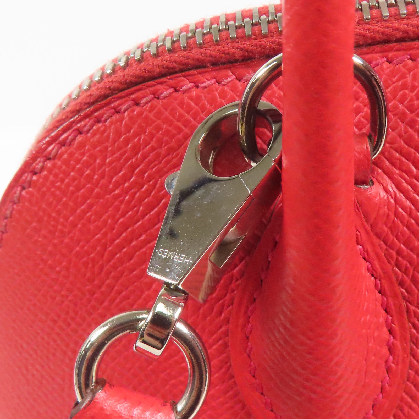 HERMES Epsom皮革Bolide 27銀扣手挽肩背兩用袋Bougainvillea