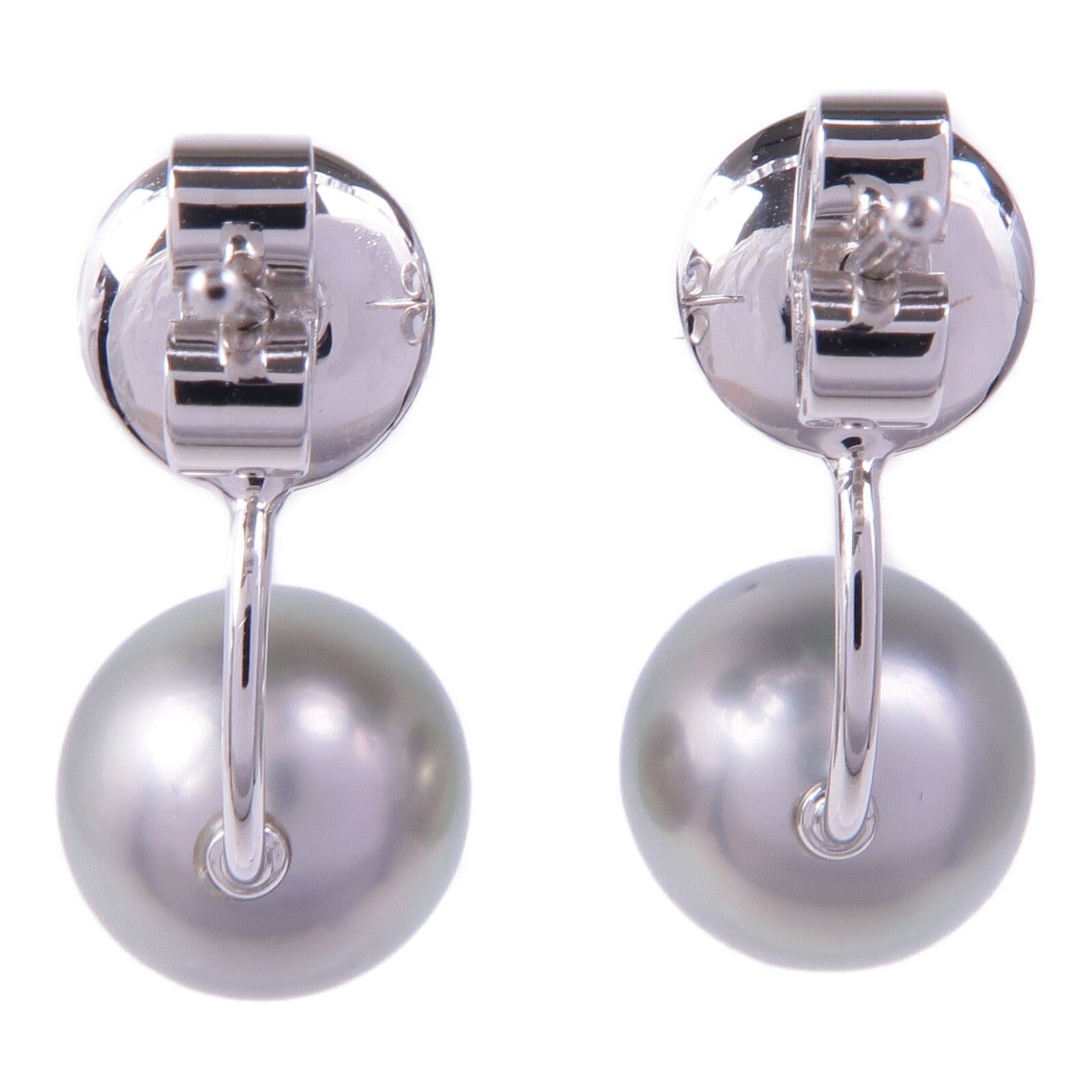 JEWELRY 18K白金Pearl Garnet Earrings珍珠/石榴石耳環