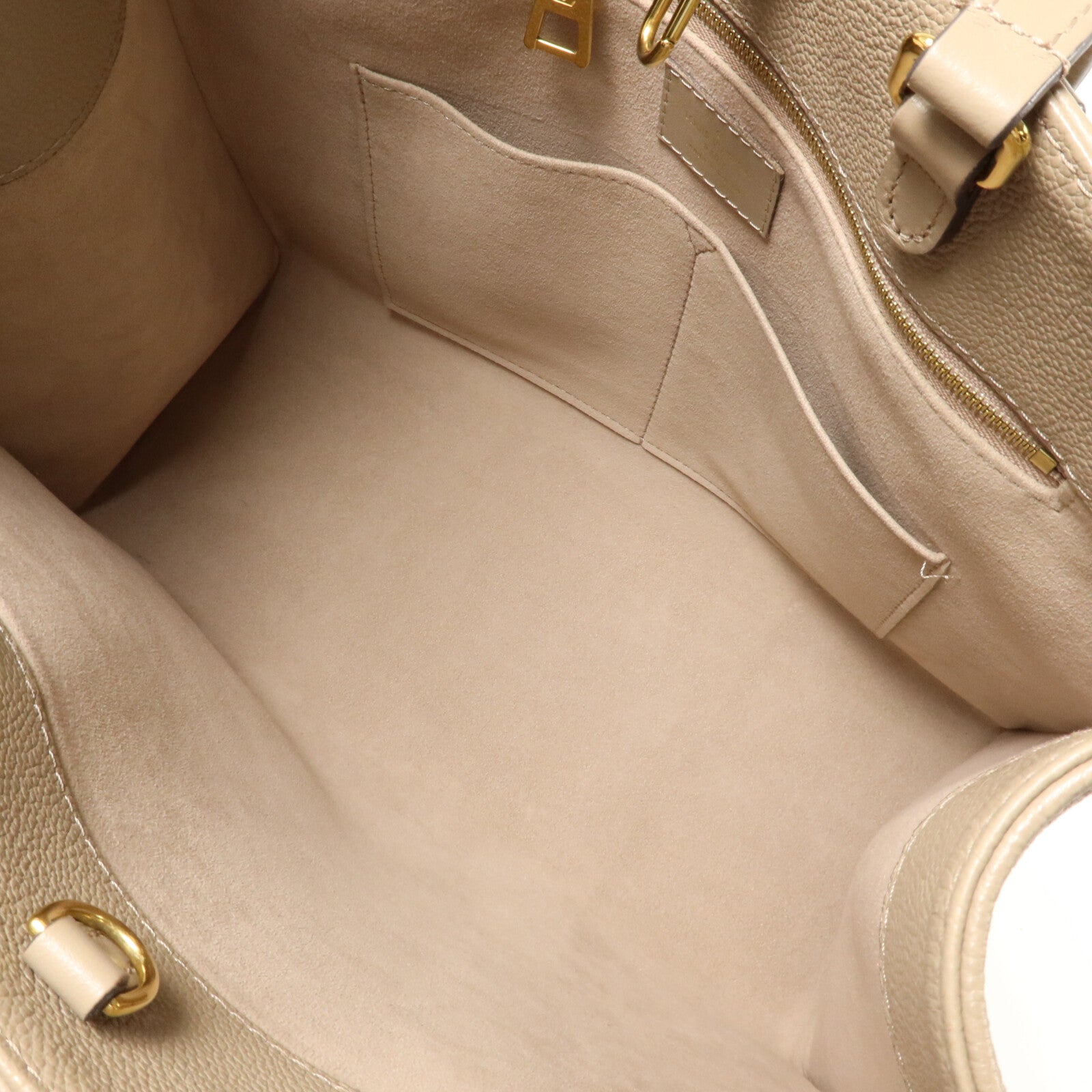 LOUIS VUITTON Monogram Empreinte On The Go MM手挽肩背兩用袋