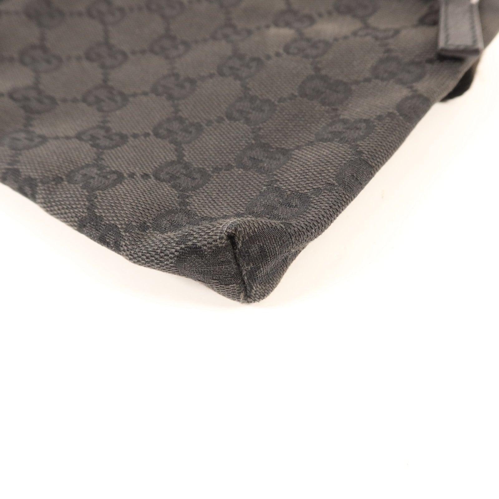 GUCCI 帆布Waist Bag銀扣腰包
