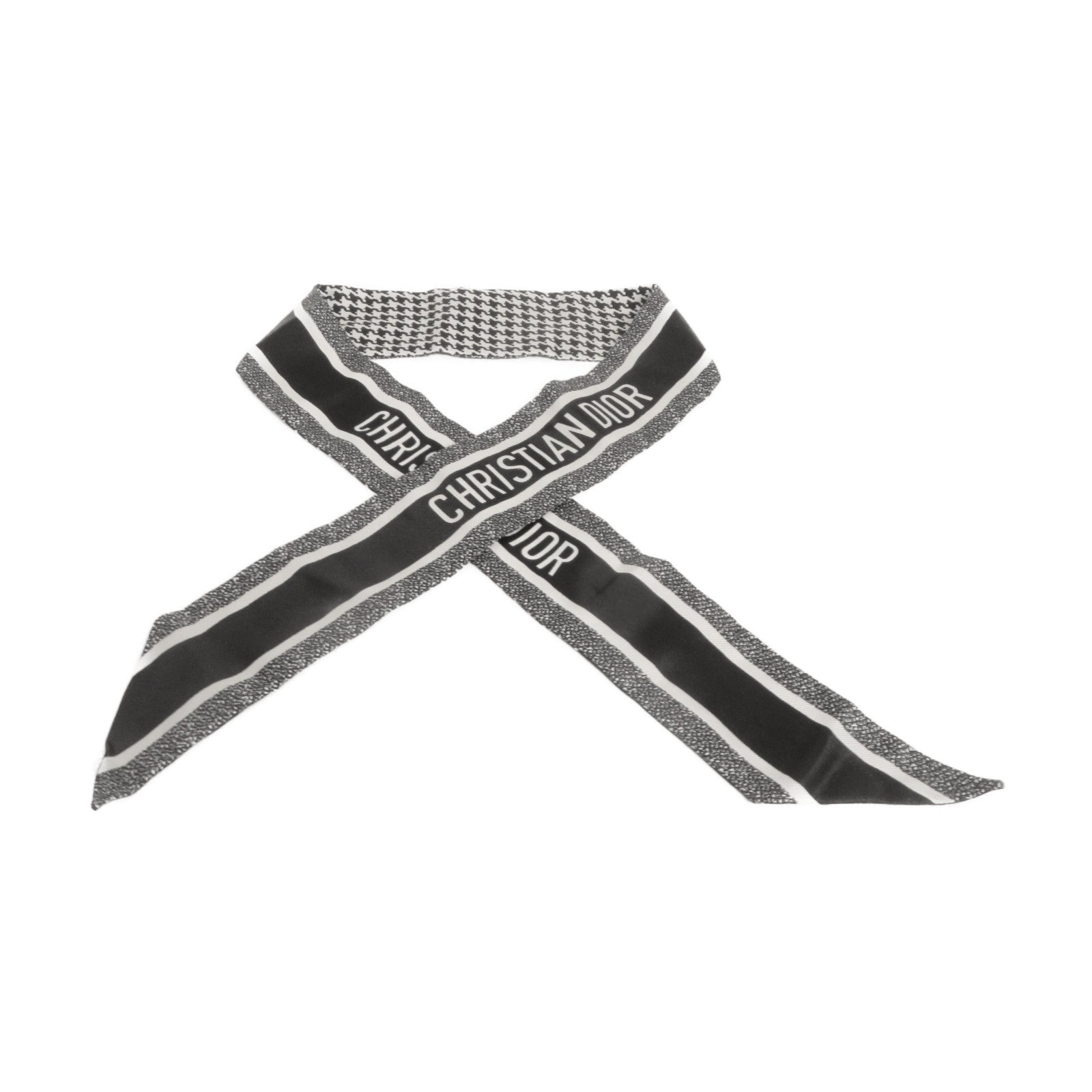 Dior 【激減優惠】絲質30 Montaigne Mitzah Scarf絲巾黑色