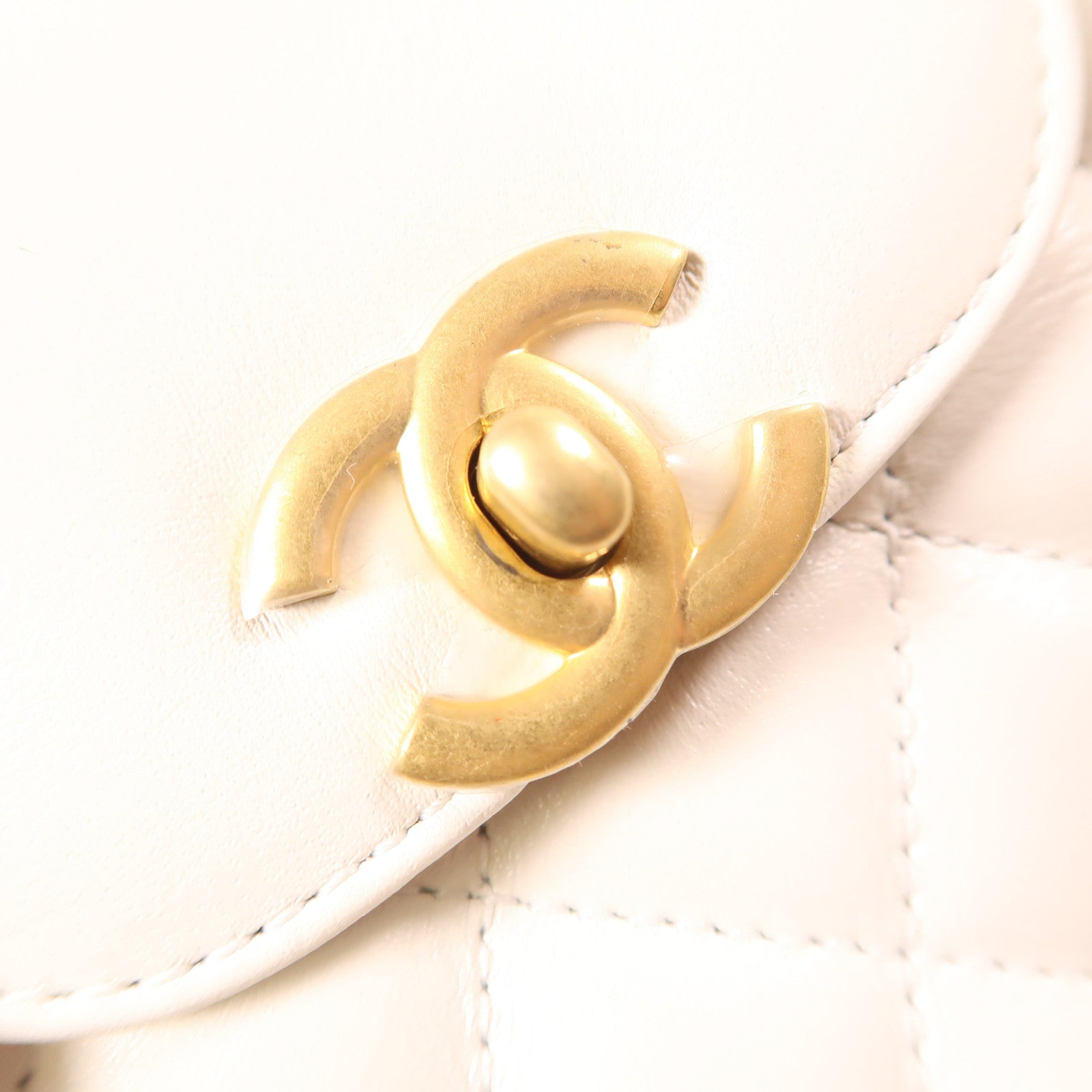 CHANEL 【激減優惠】羊皮皮革Mini Kelly金扣手挽肩背兩用袋