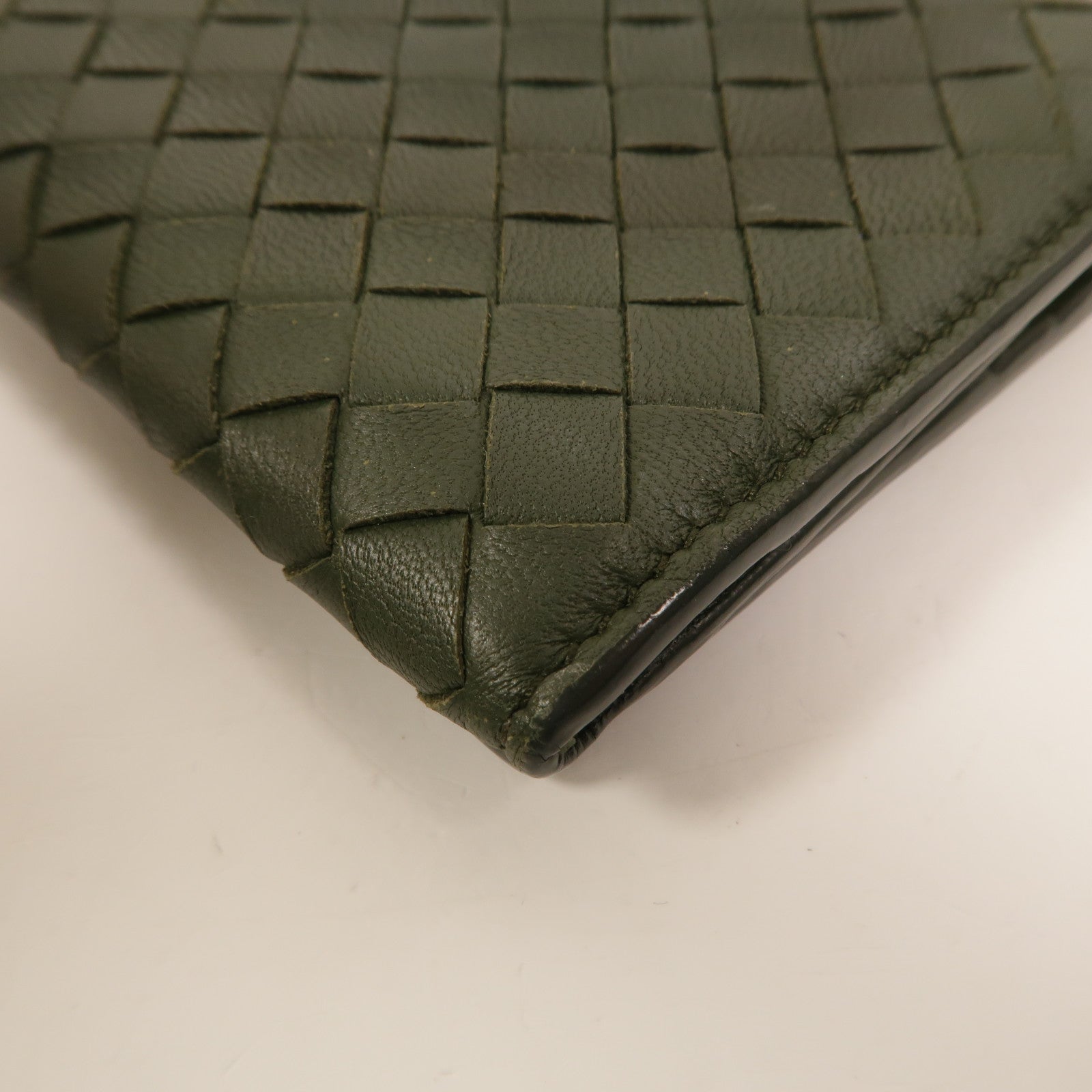 BOTTEGA VENETA 羊皮皮革Tri-Fold Zip Wallet錢包
