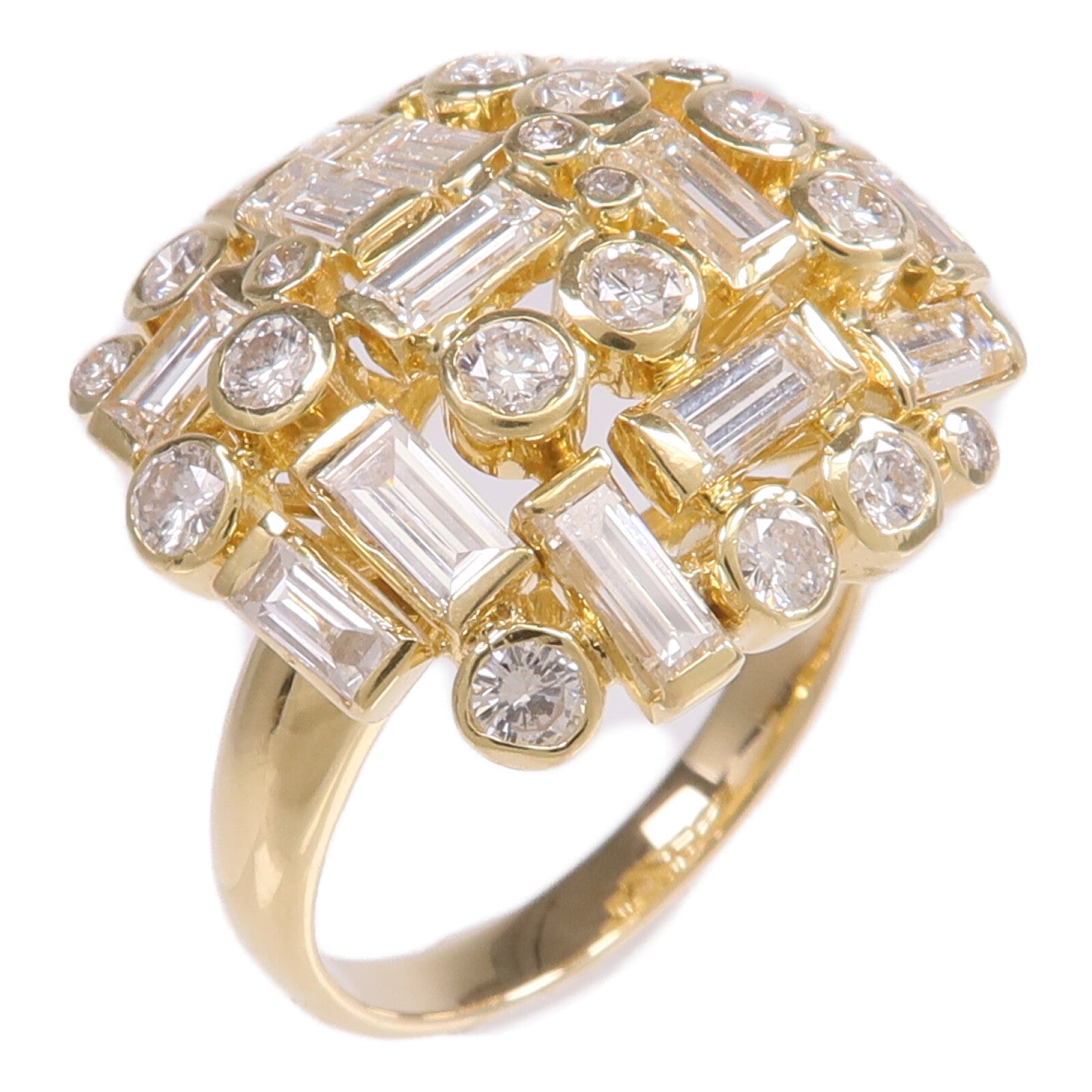 JEWELRY 【激減優惠】18K黃金Diamond Ring鑽石戒指US#9.5