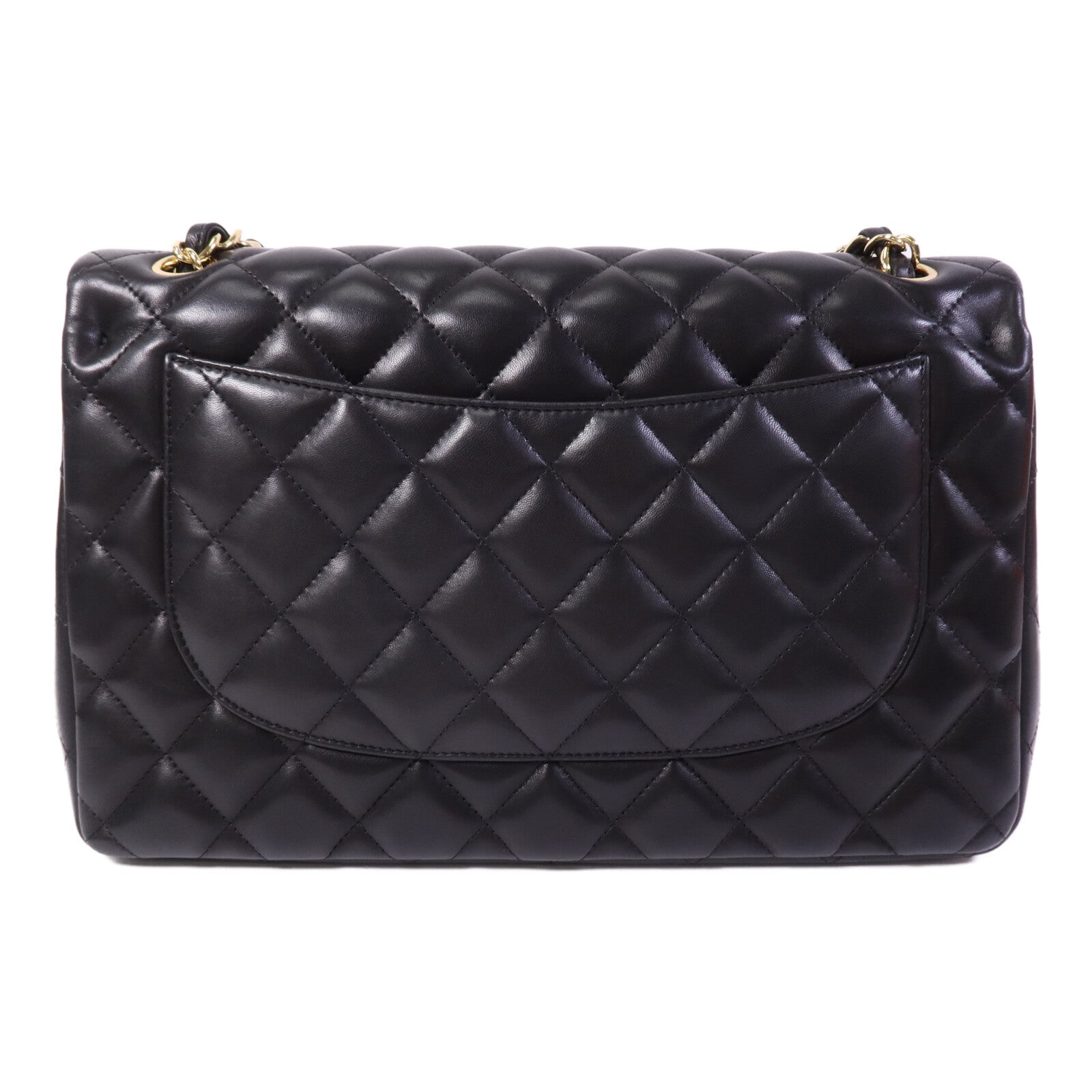 CHANEL 羊皮皮革Large Classic金扣鏈帶肩背袋