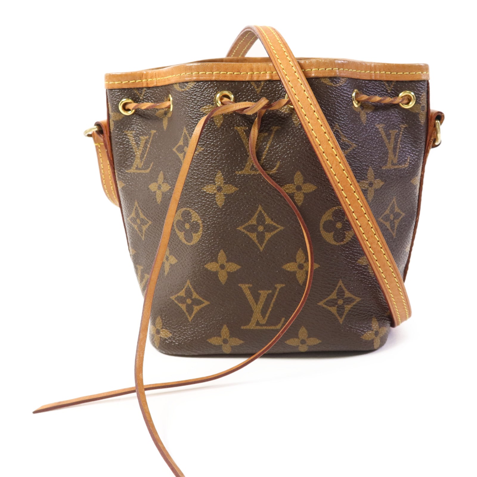 LOUIS VUITTON Monogram Nano Noe金扣肩背袋