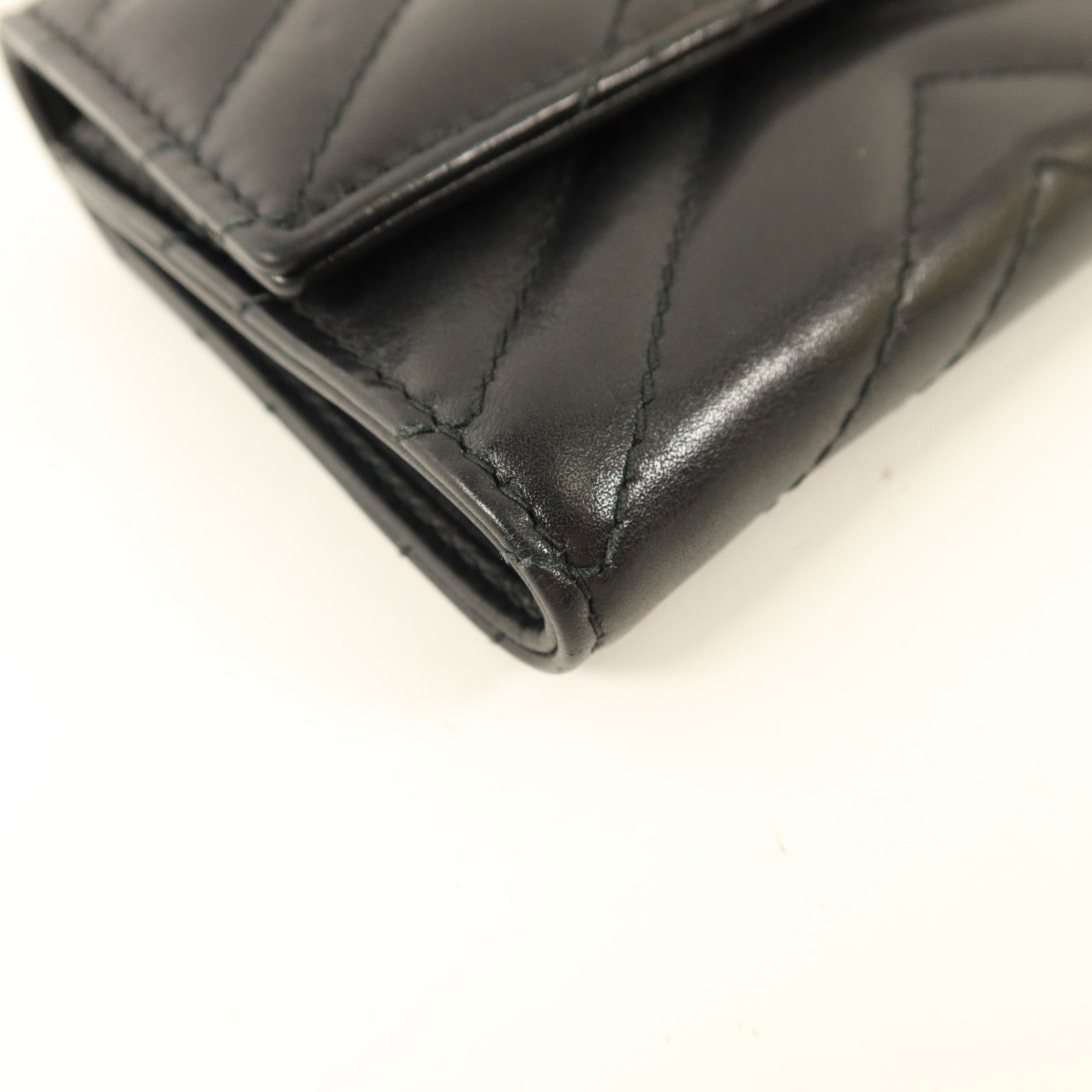 GUCCI 牛皮皮革GG Marmont Wallet金扣錢包