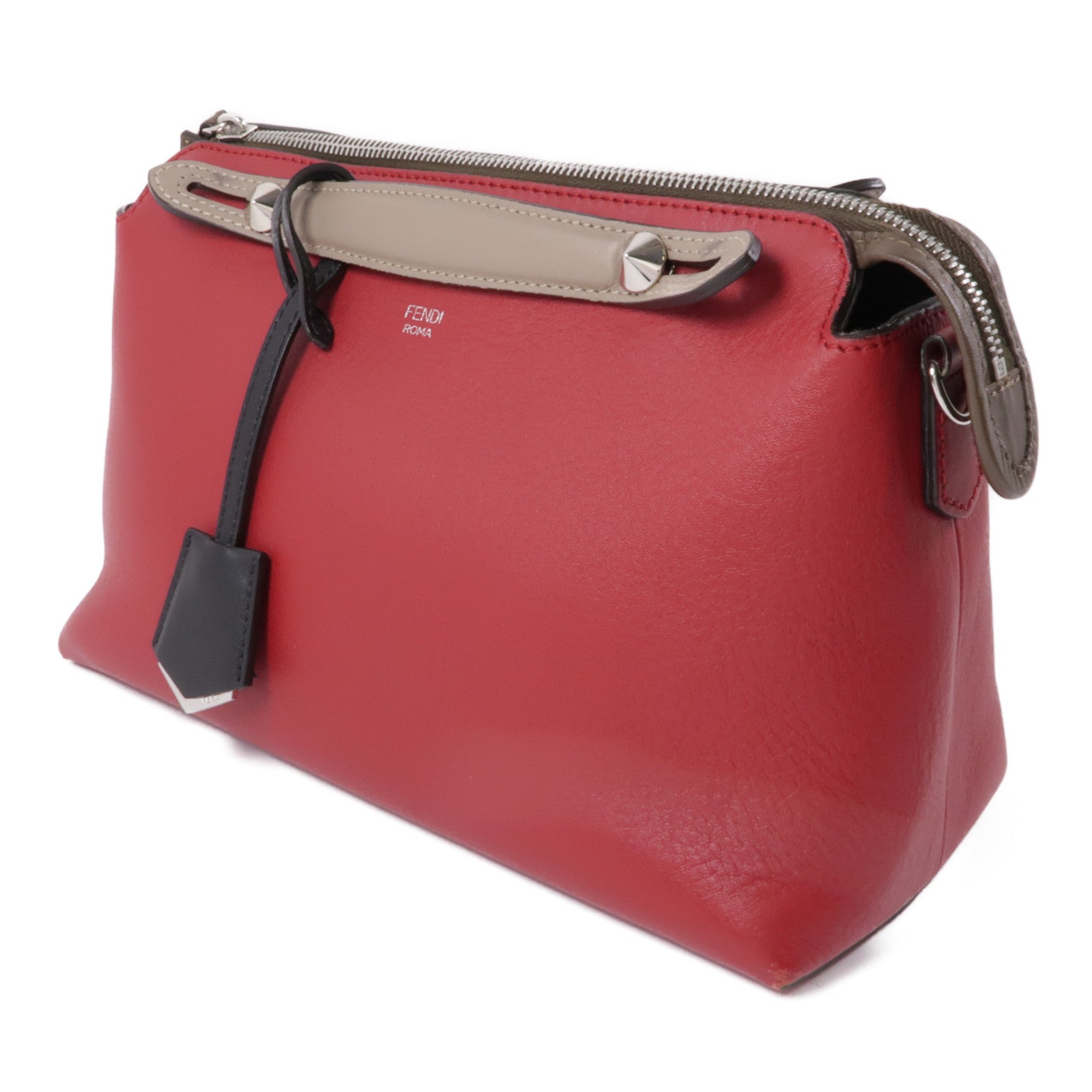 FENDI SHW By The Way 2 Way Shoulder Bag Handbag 8BL124-5QJ Calfskin Leather