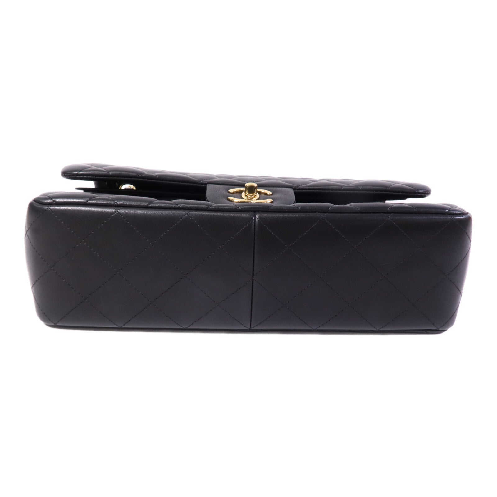 CHANEL 羊皮皮革Large Classic金扣鏈帶肩背袋