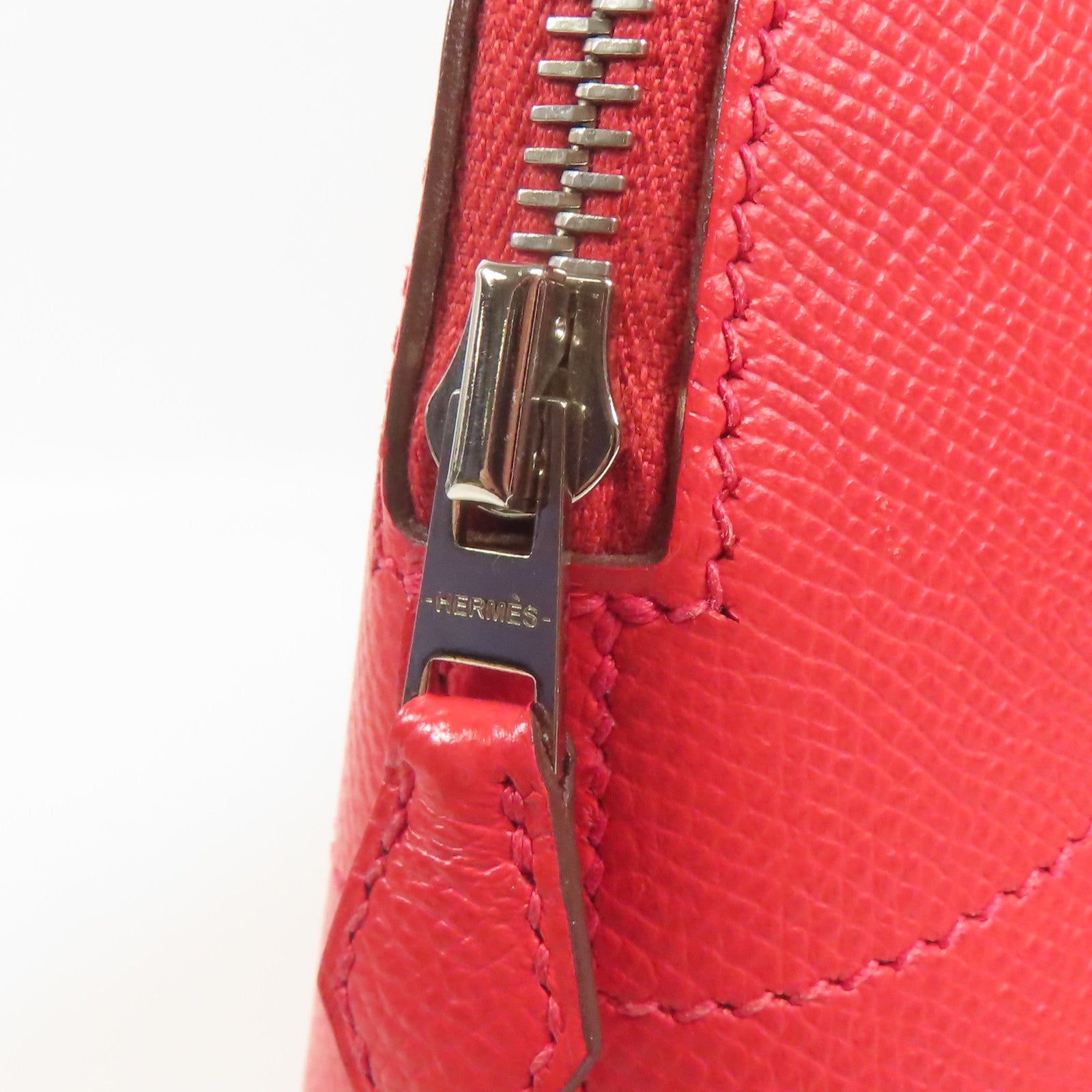 HERMES Epsom皮革Bolide 27銀扣手挽肩背兩用袋Bougainvillea