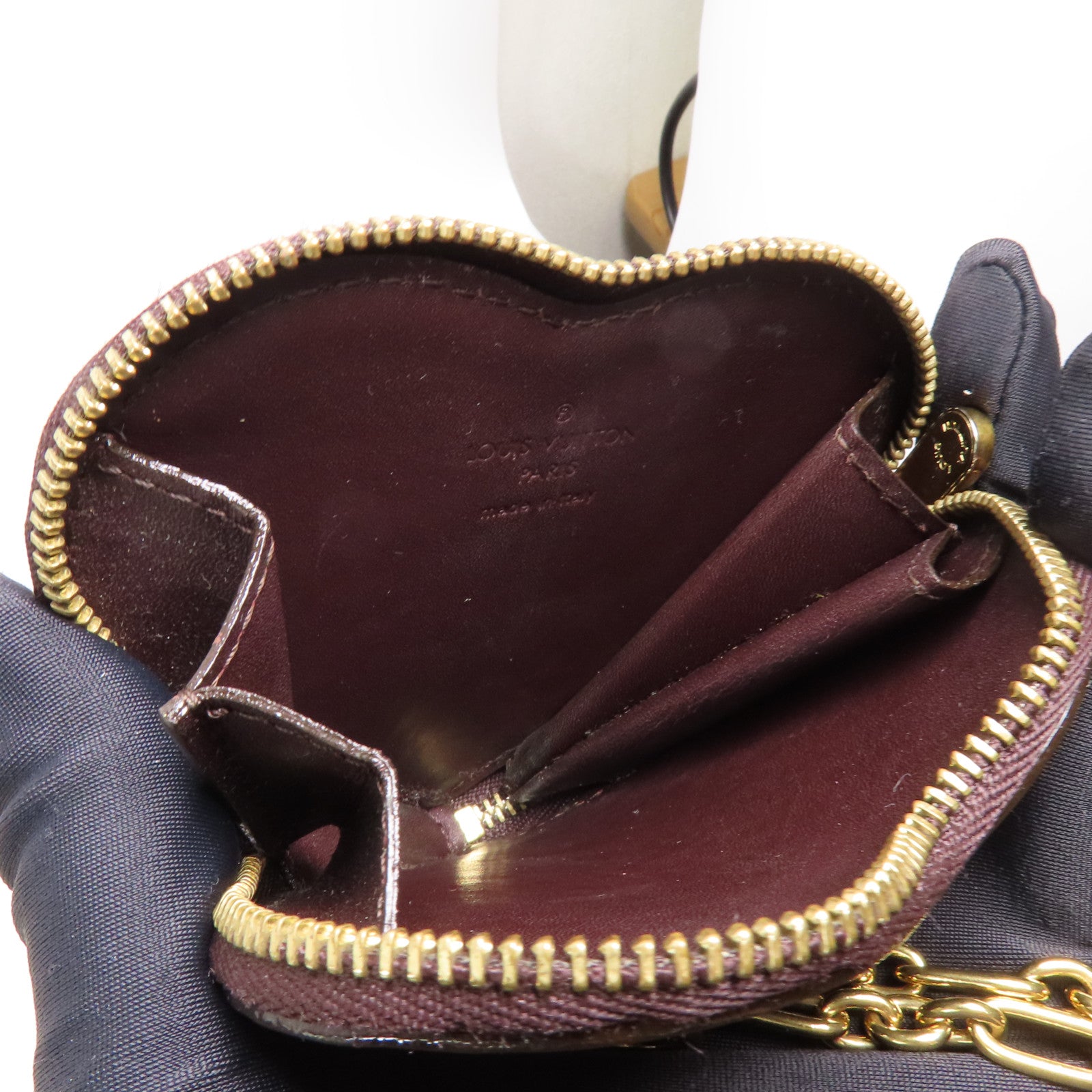 LOUIS VUITTON Vernis Coin Case金扣零錢包