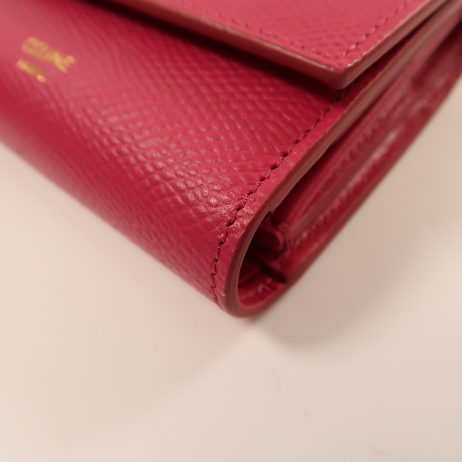 CELINE 牛皮皮革Wallet錢包粉紅色