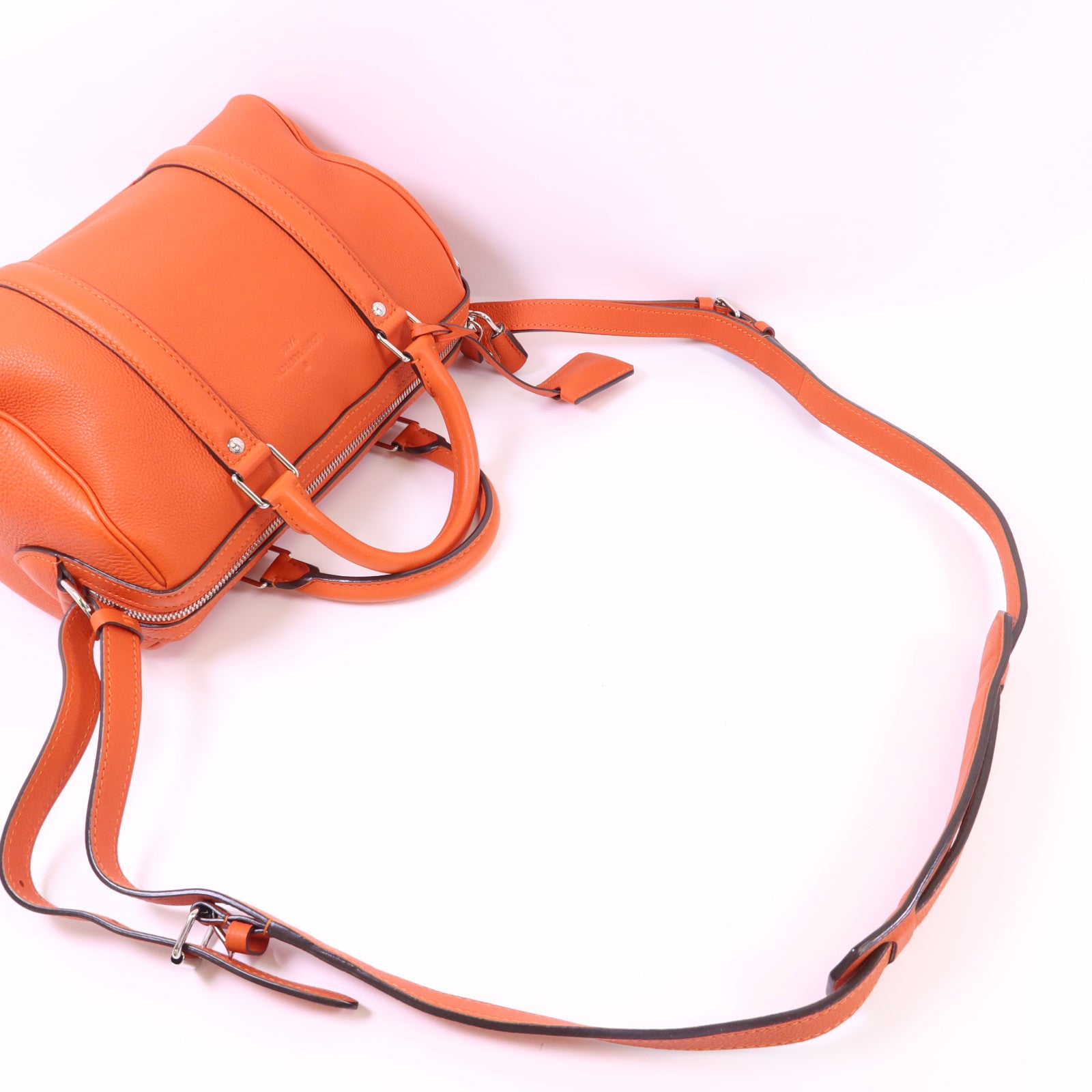 LOUIS VUITTON Cachemire皮革Sofia Coppola BB銀扣手挽肩背兩用袋