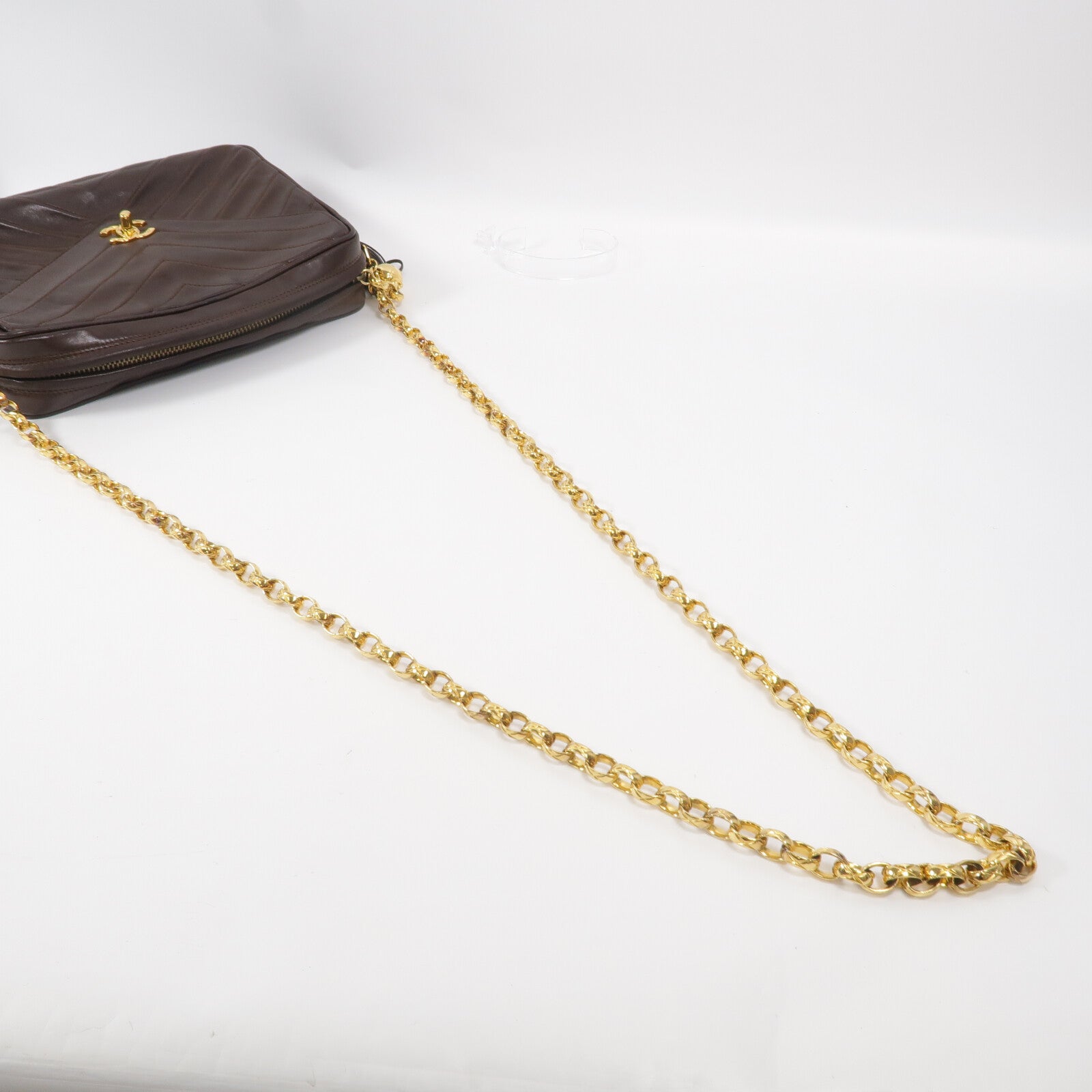 CHANEL 羊皮皮革Vintage Chain Shoulder肩背袋