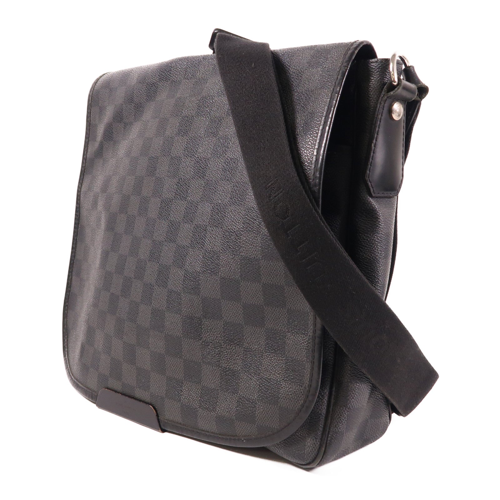 LOUIS VUITTON 【激減優惠】Damier Graphite Graphite Daniel銀扣肩背袋