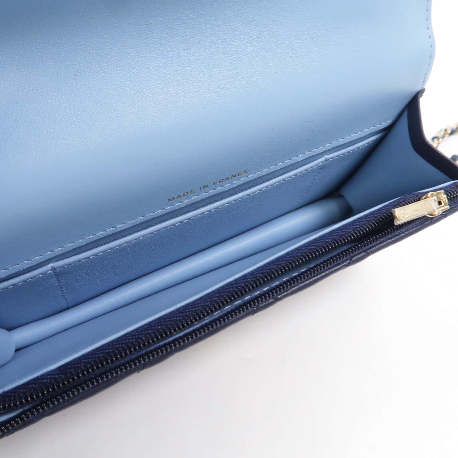 CHANEL 羊皮皮革Mini Flap With Handle鏈帶手挽肩背兩用袋