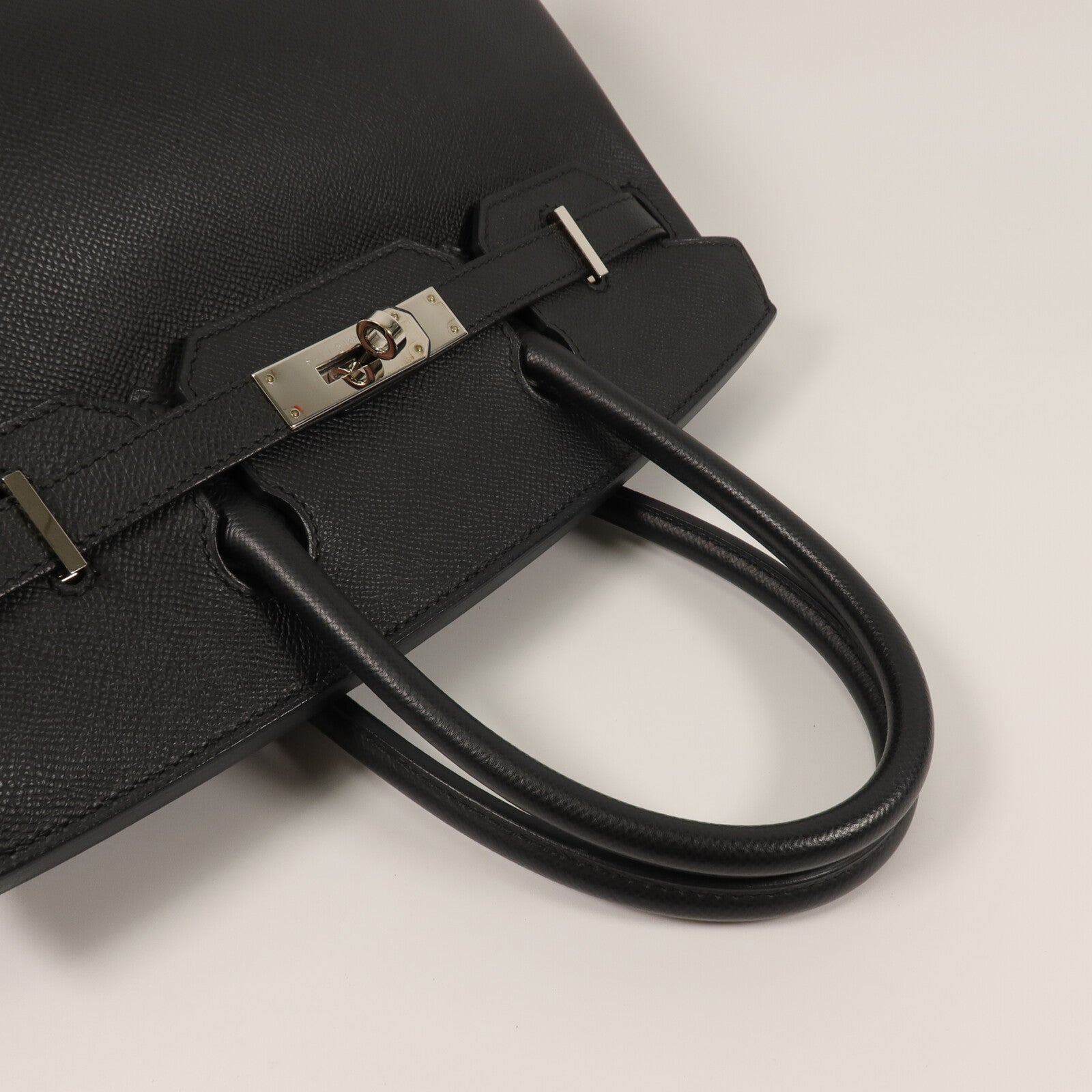 HERMES Epsom皮革Birkin 30手挽袋Noir