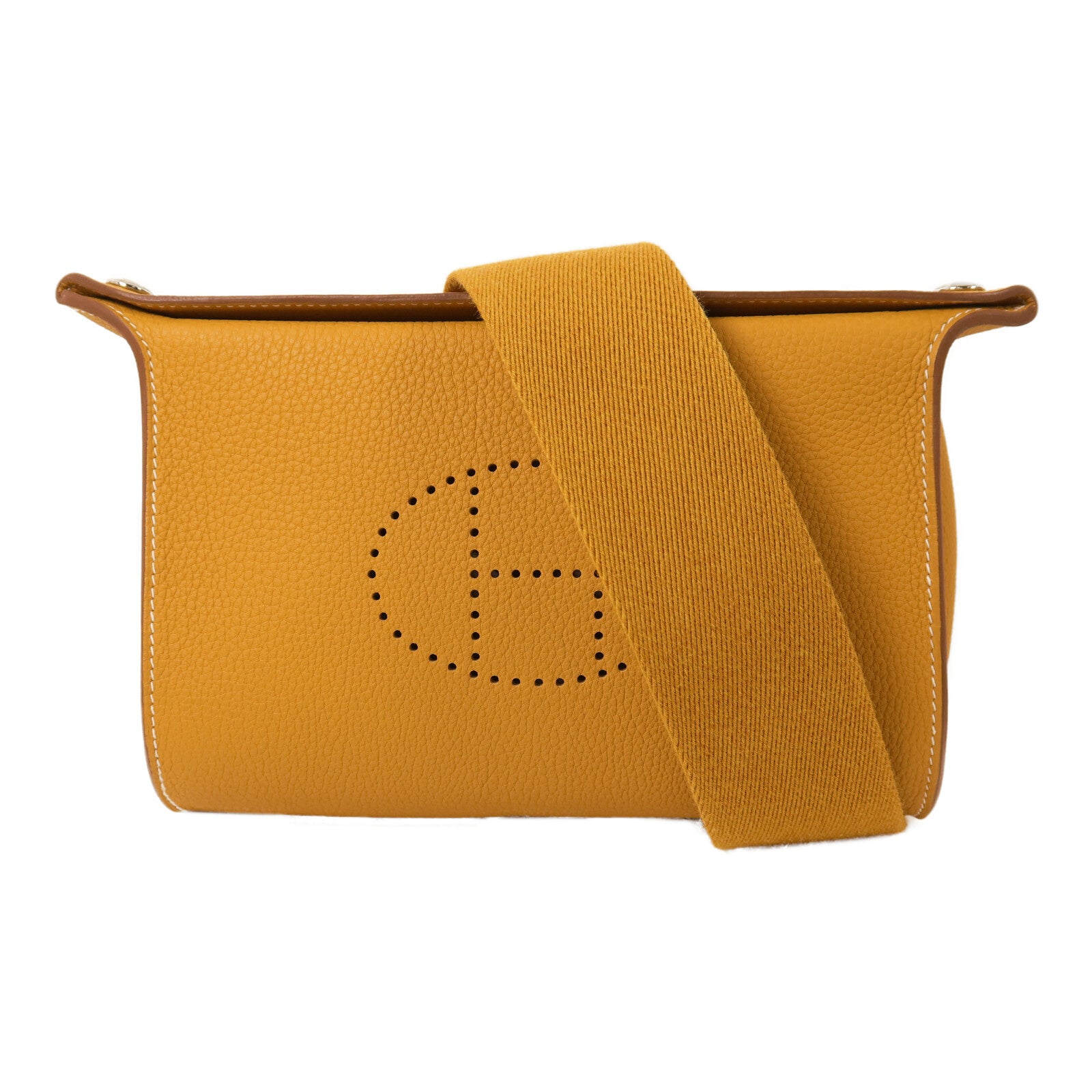 HERMES Togo皮革Videpoches Bag肩背袋Biscuit