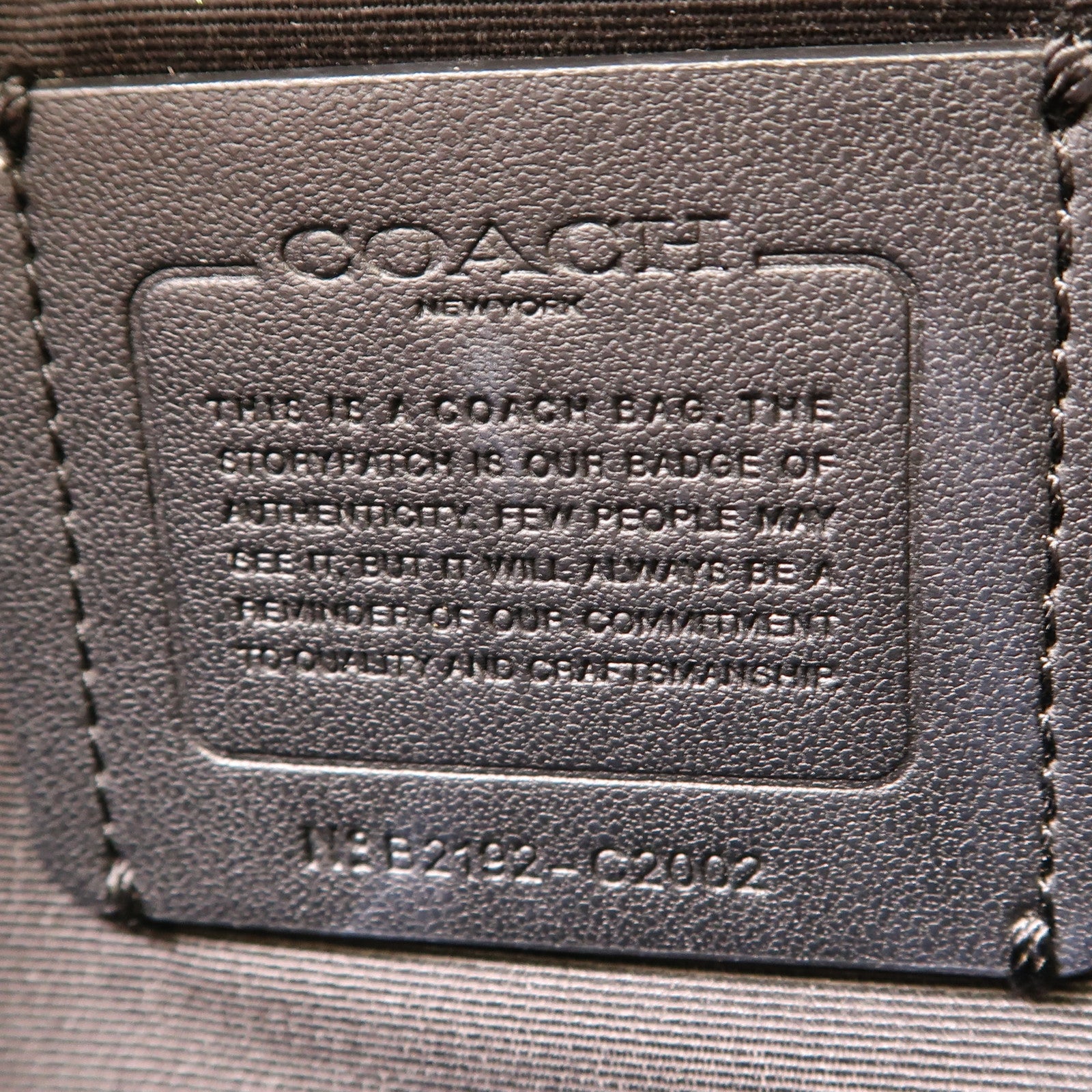 COACH 塗層帆布Backpack金扣背包
