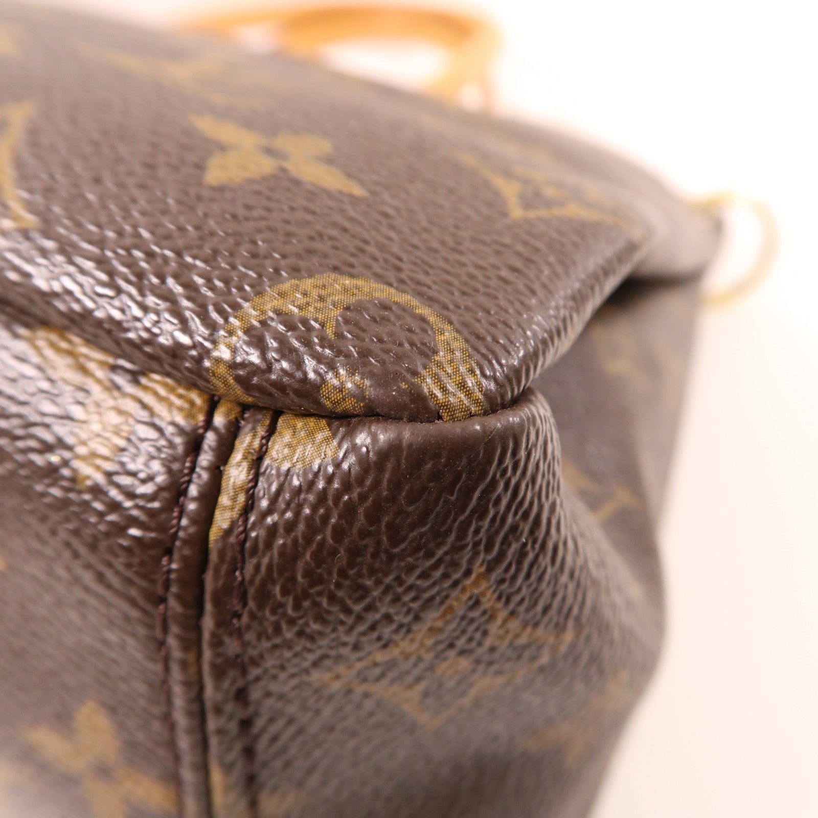 LOUIS VUITTON Monogram Pallas金扣手挽肩背兩用袋棕色