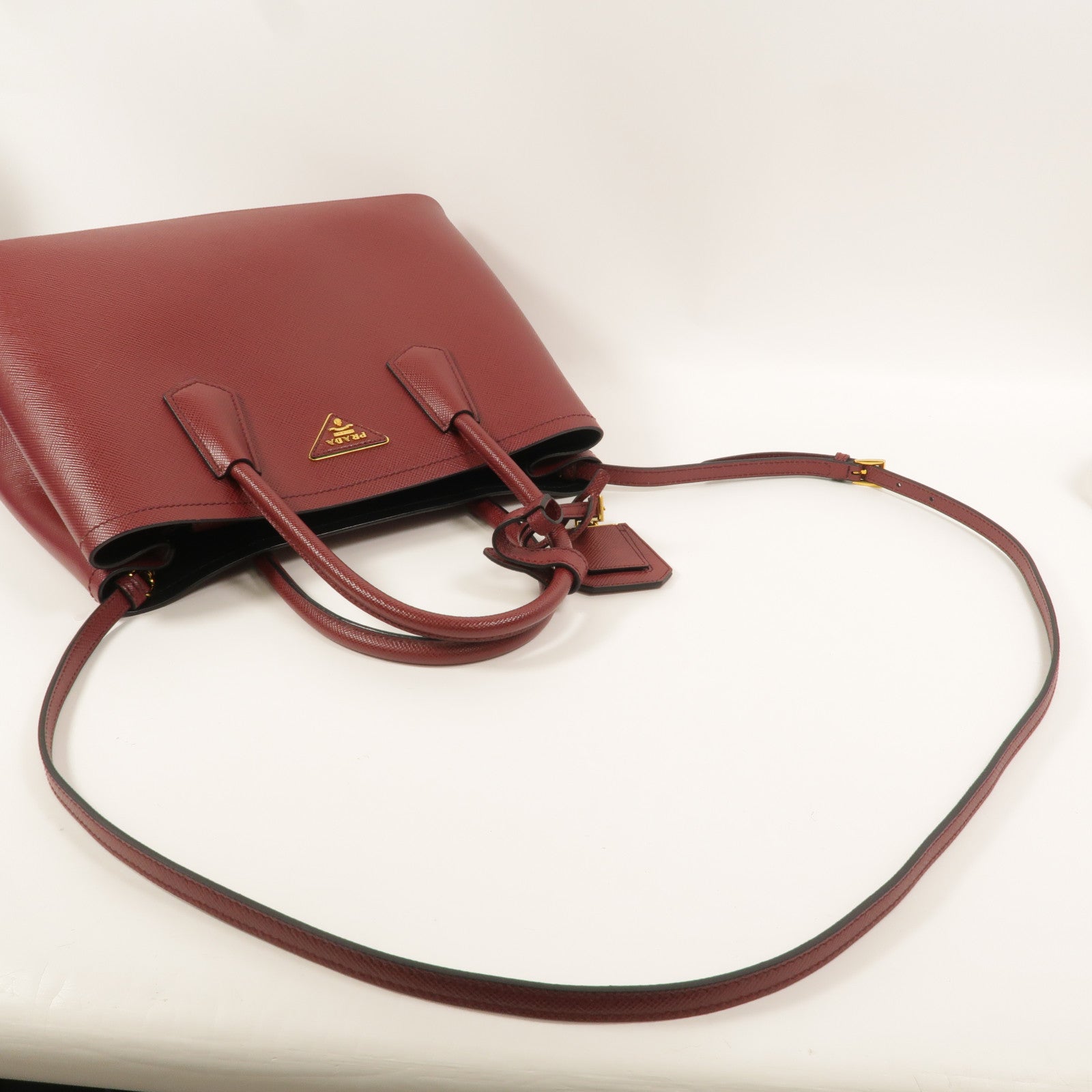 PRADA 牛皮皮革2 Way Shoulder手挽肩背兩用袋