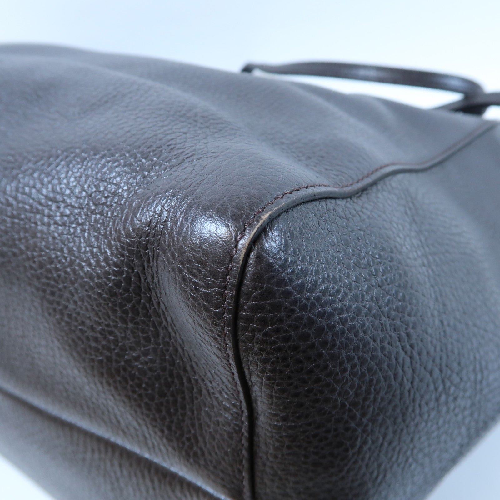GUCCI 牛皮皮革Shoulder Tote Bag金扣肩背袋巧克力啡色